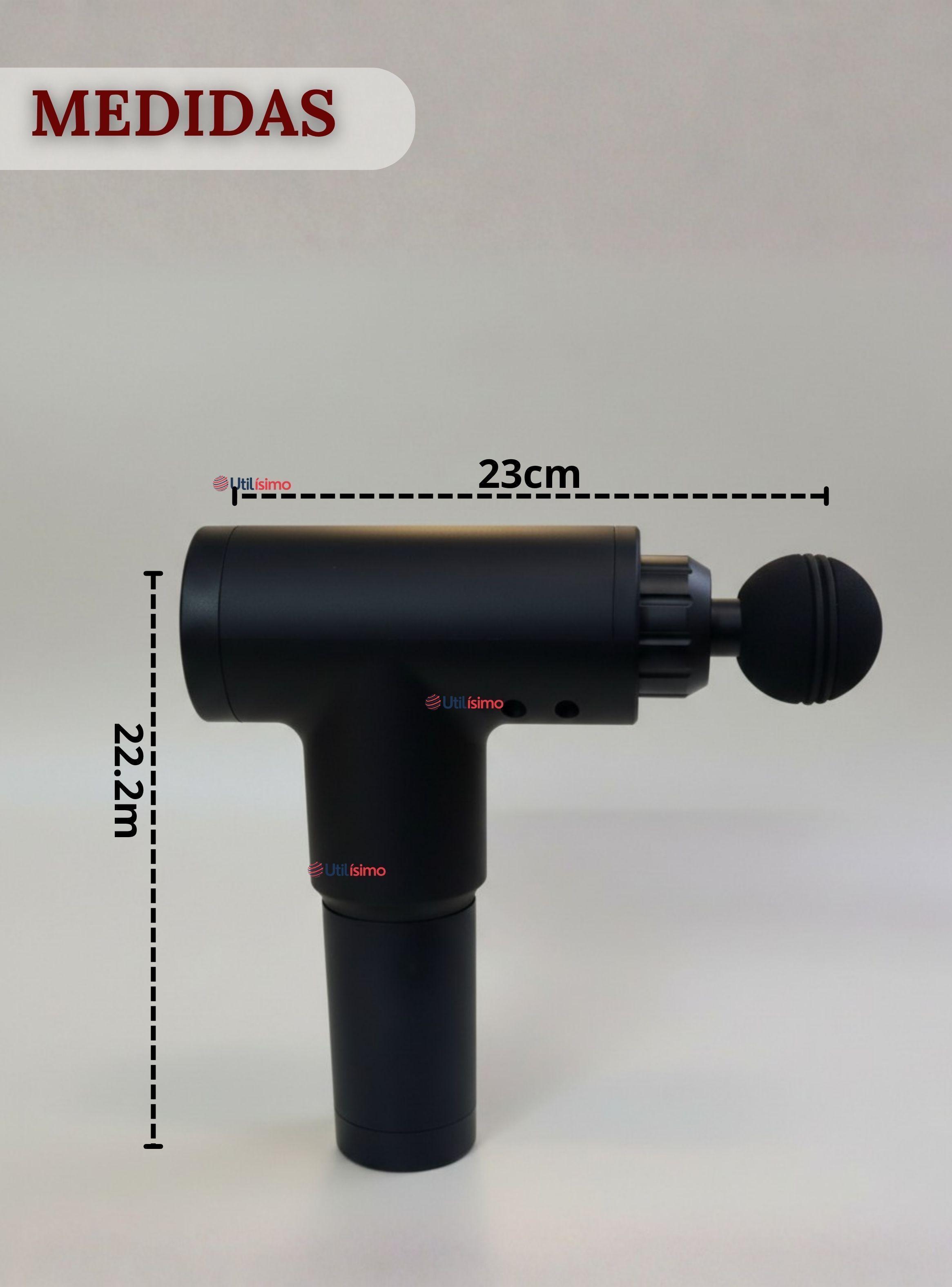 Masajeador Muscular Kinesgun Pistola Maquina Para Masajes de Color Negro-4