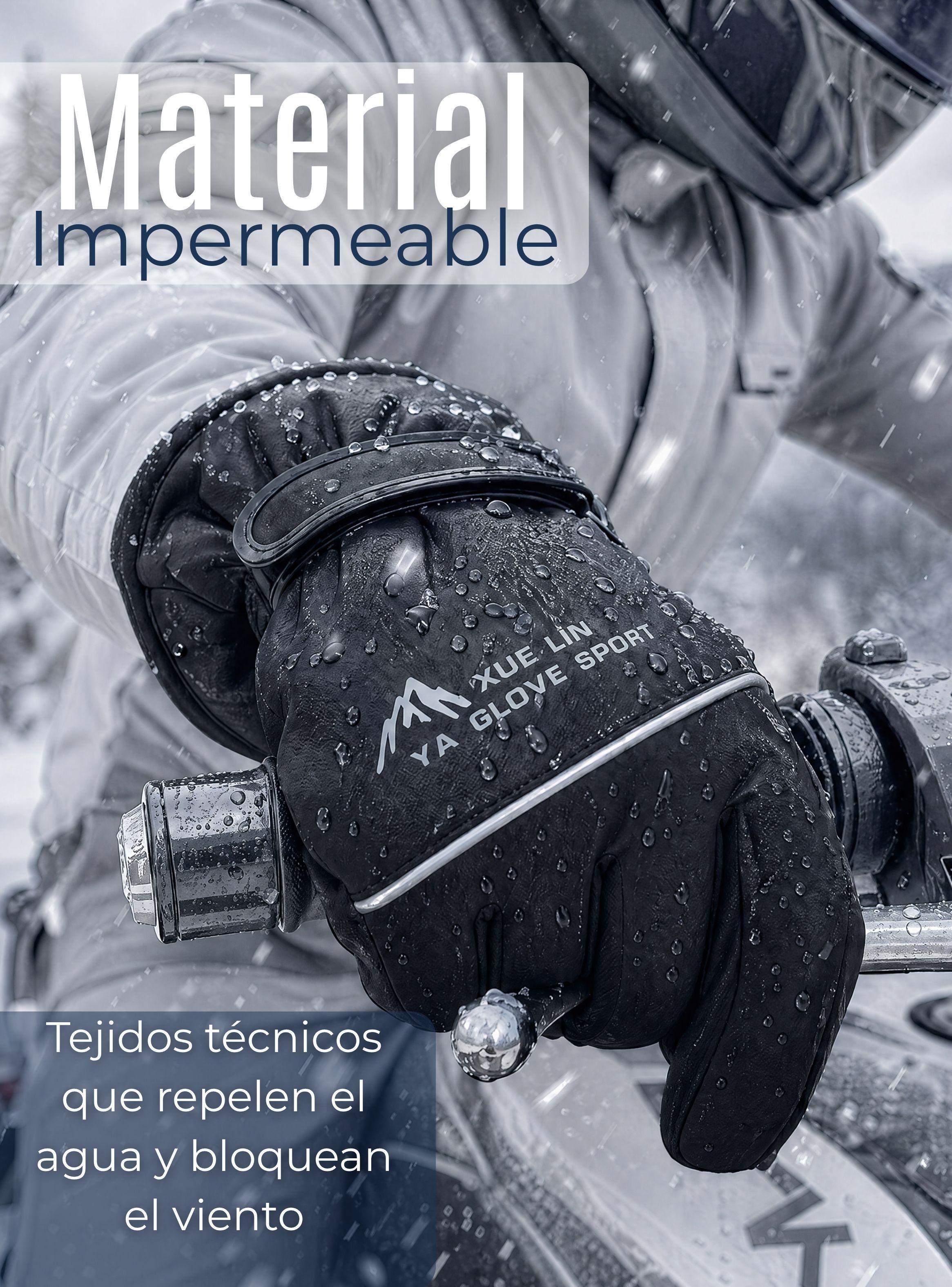 Guantes Para Moto Impermeables Colores Surtidos Touchscreen Antideslizantes Térmicos-4