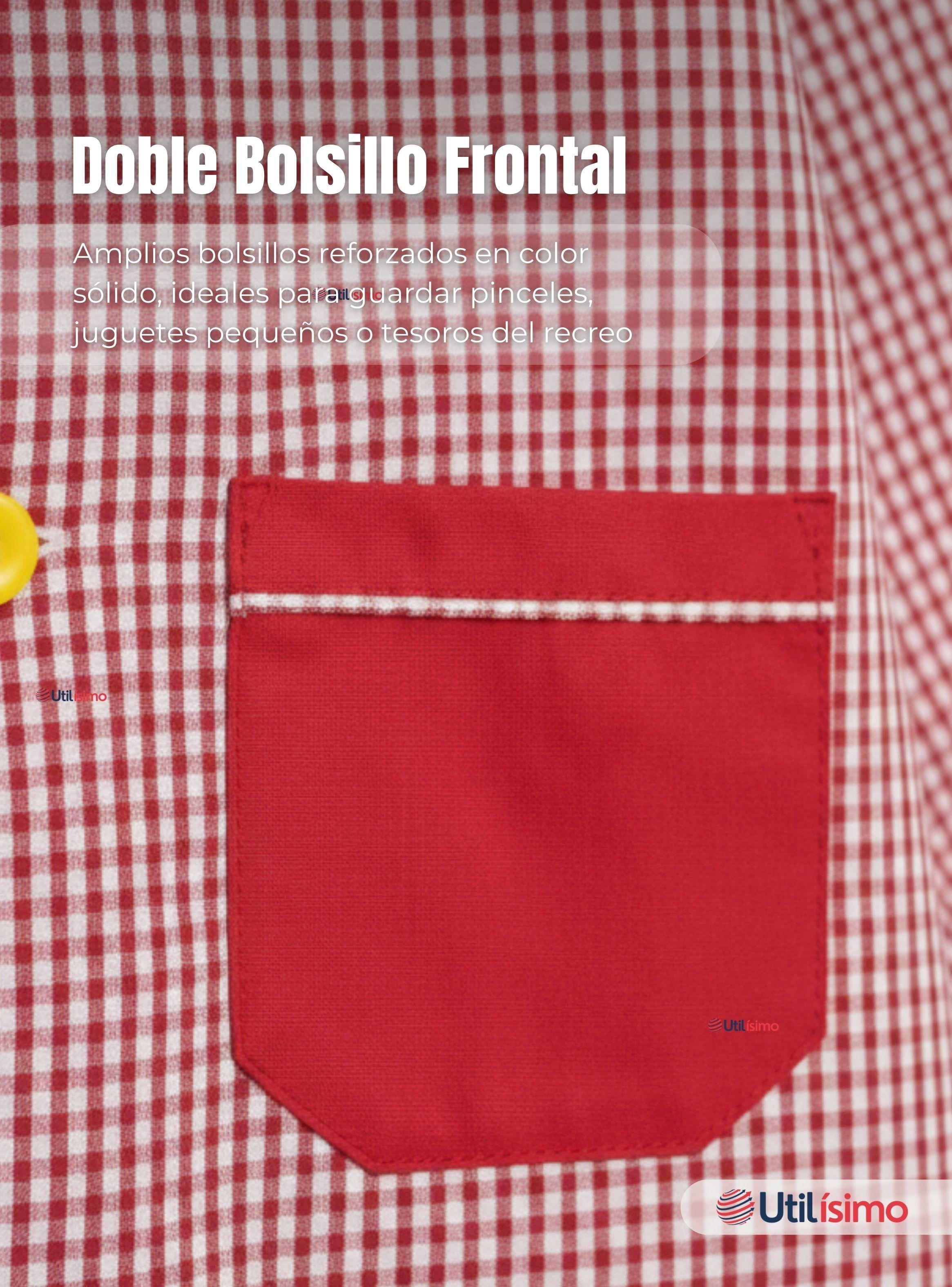 Delantal de Párvulo Niños Cotona Escolar Colegio-7