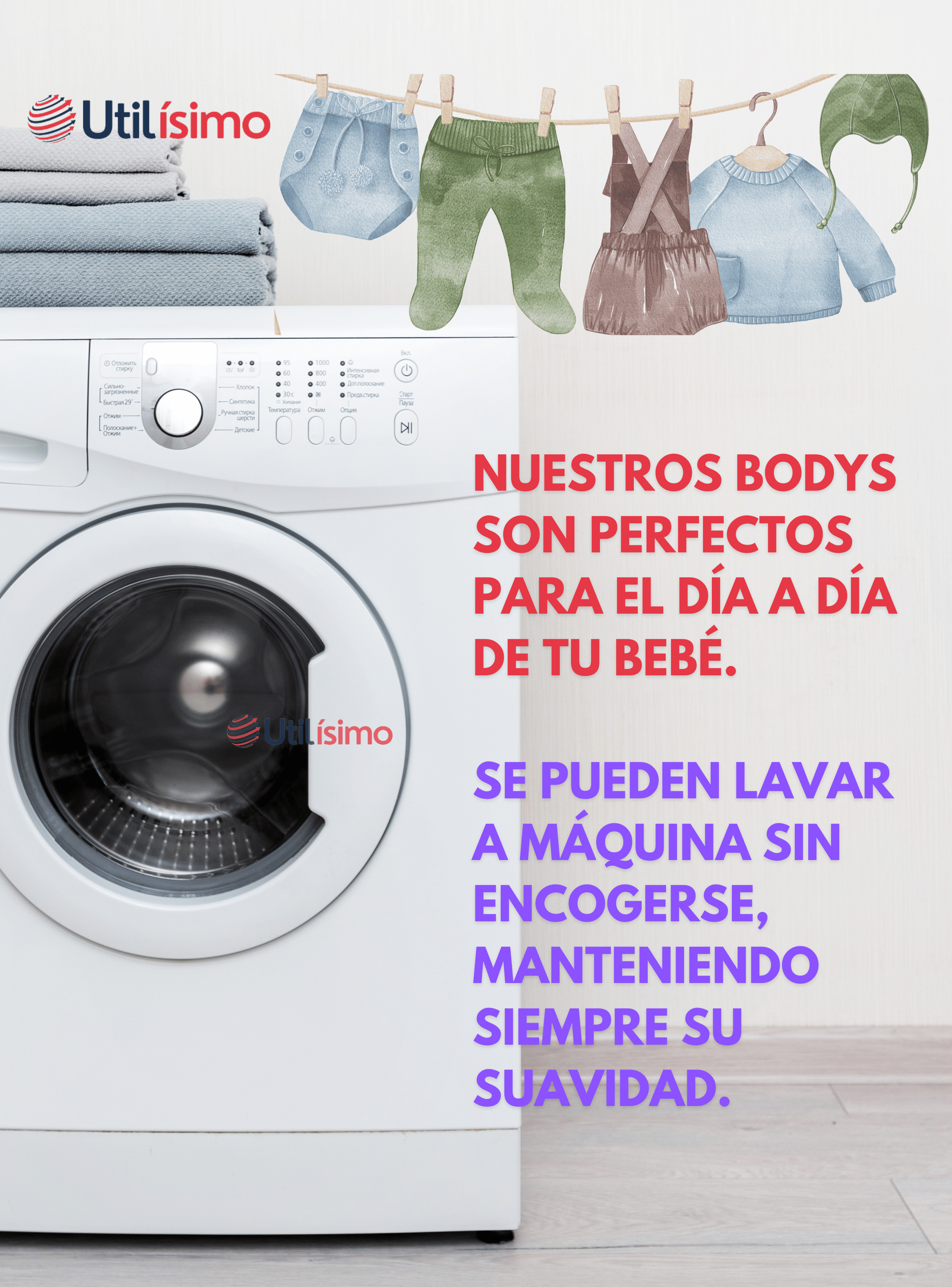 Pack 5 Bodys Bebé Niño Manga Larga 100% Algodón Panda Love-4