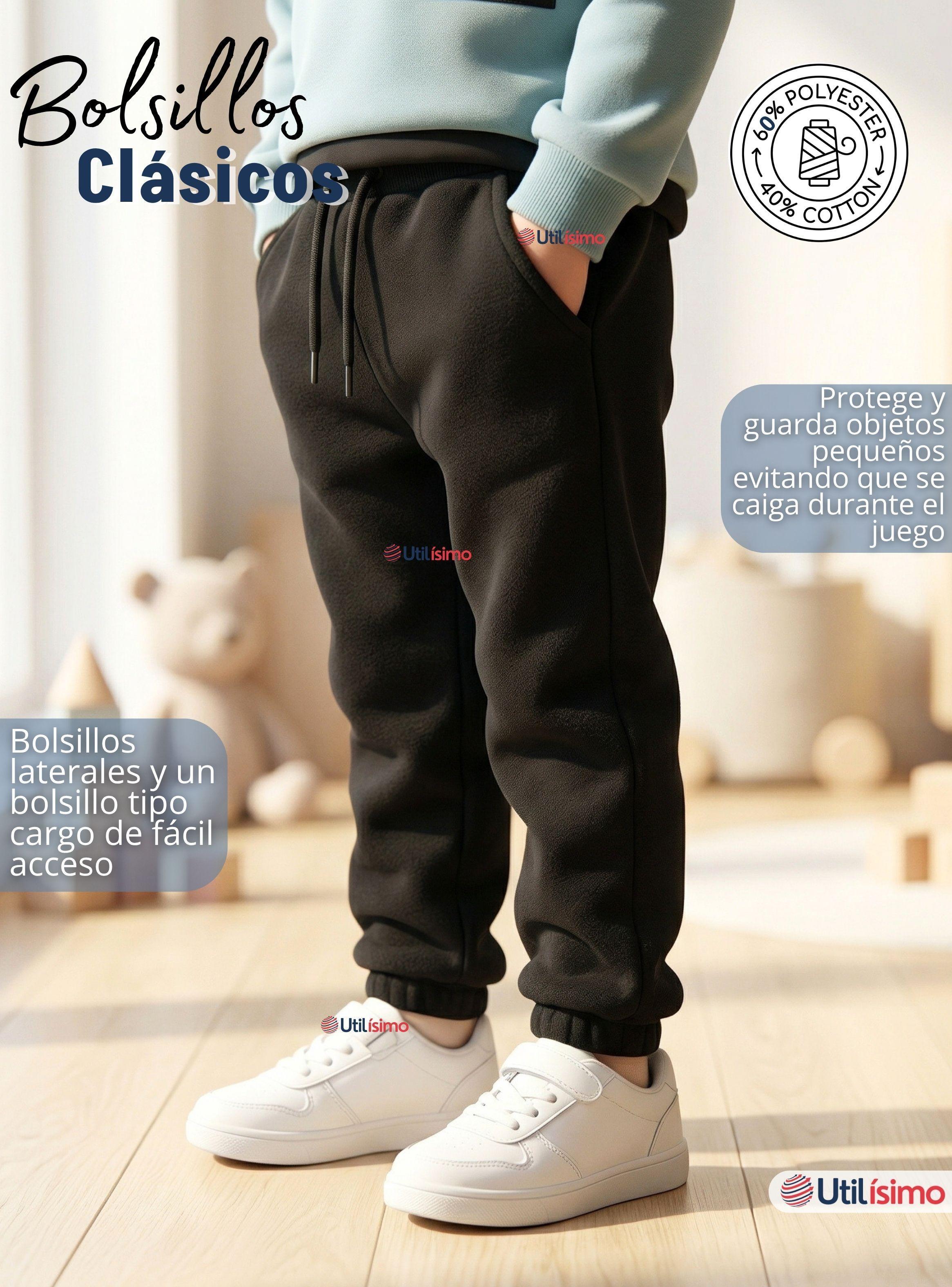 Conjunto 2 Piezas Buzo Pantalón Y Polerón Con Capucha Azul Niño-7