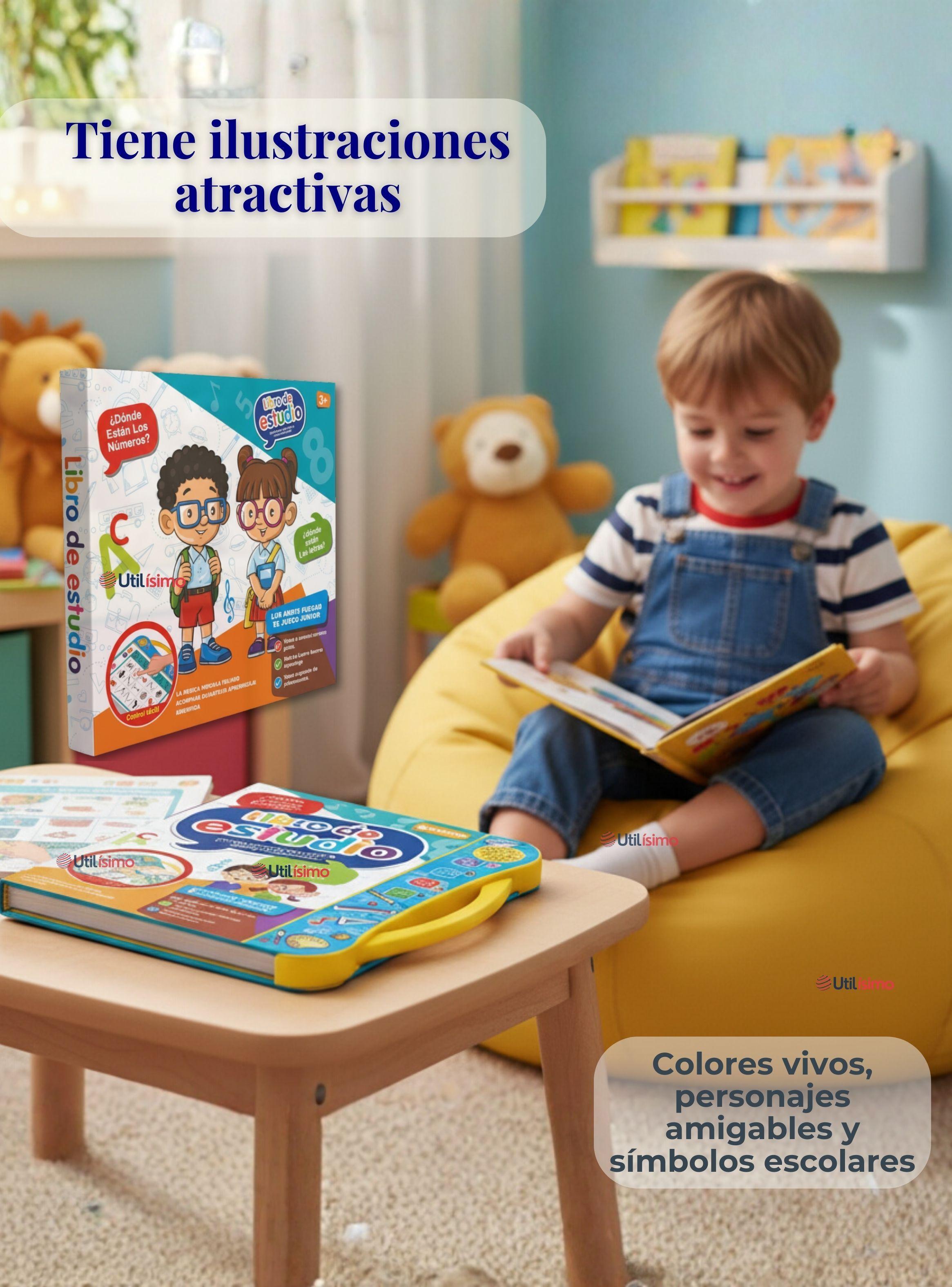 Libro Didáctico Interactivo Aprendizaje Bilingüe Juguete Para Niños-5