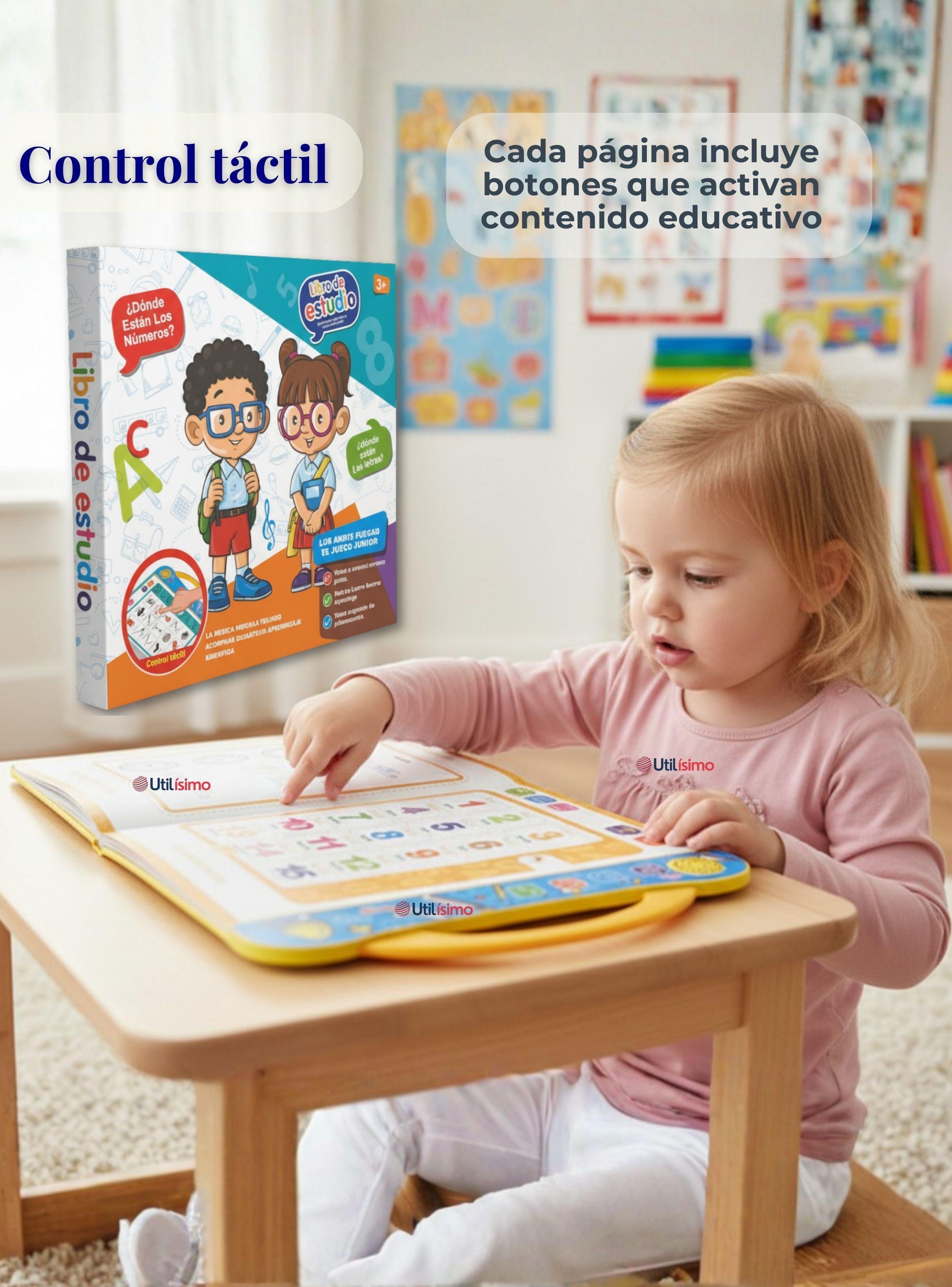 Libro Didáctico Interactivo Aprendizaje Bilingüe Juguete Para Niños-6