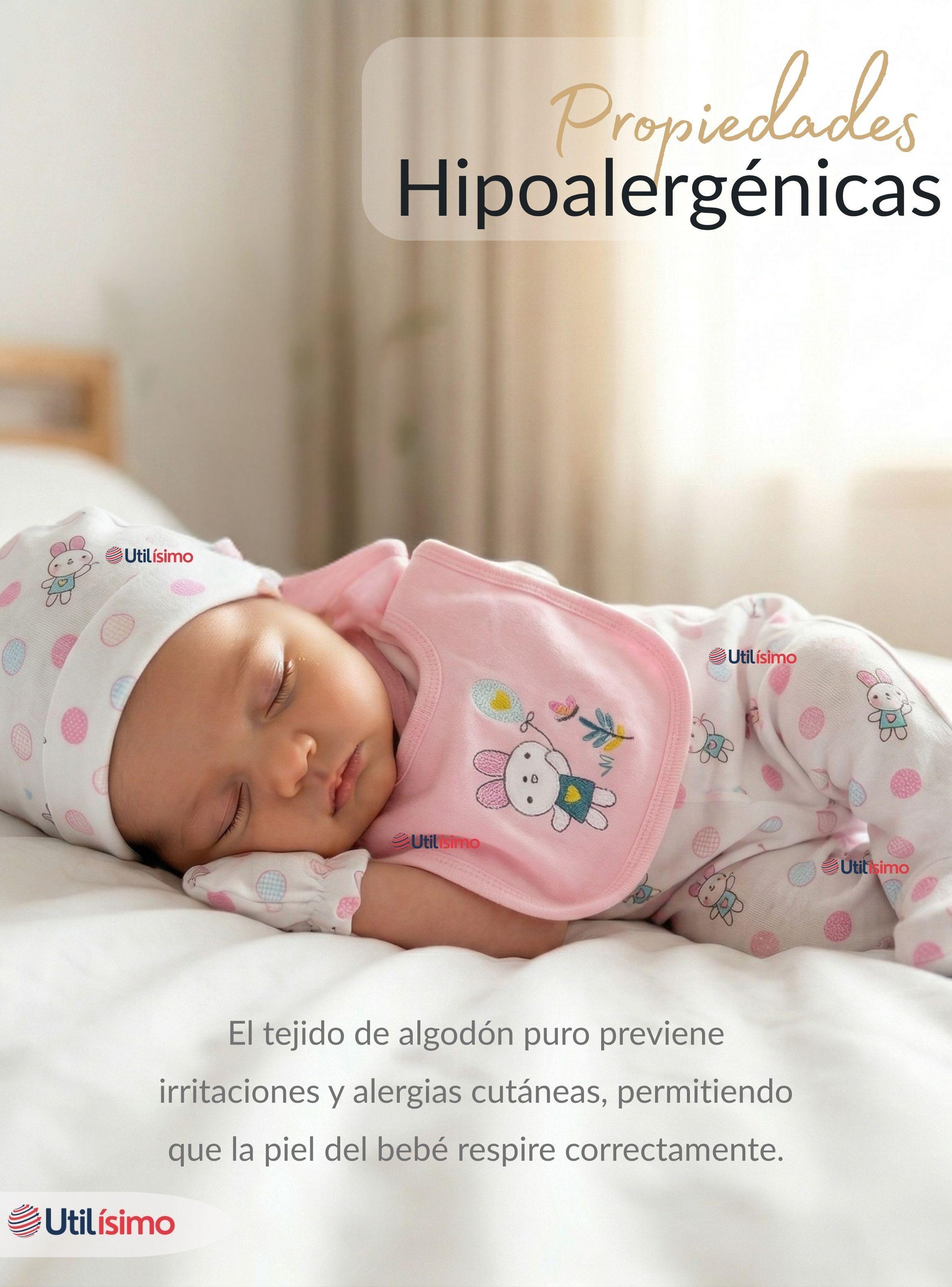 Set Ajuar Bebé 8 Piezas Surtido NIÑA 100% Algodón-7