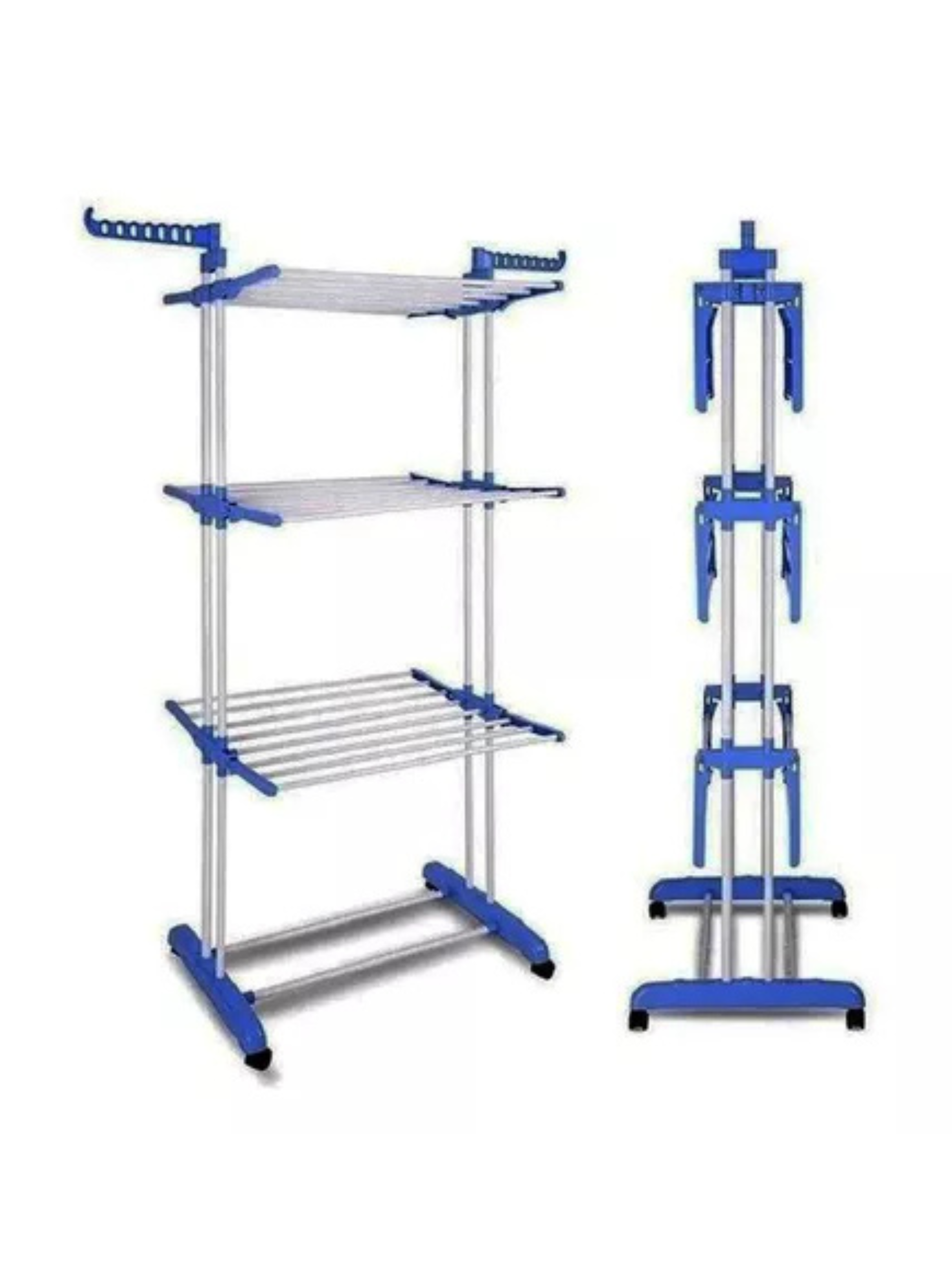 Tendedero Organizador Colgador Ropa Plegable 3 Niveles-5
