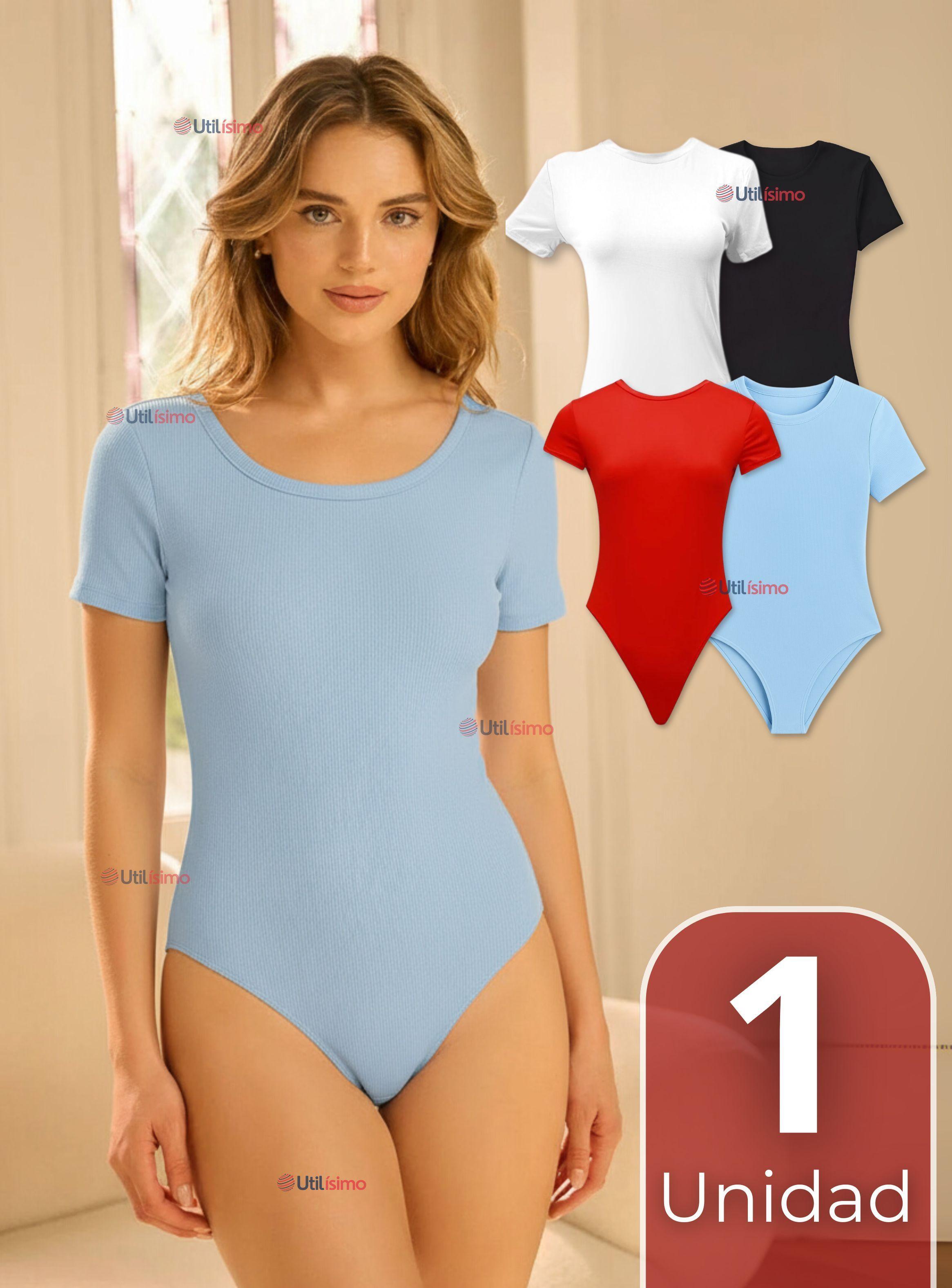 Body Ajustable Moldeador 100% Bambú Manga Corta Mujer Colores Surtidos-0