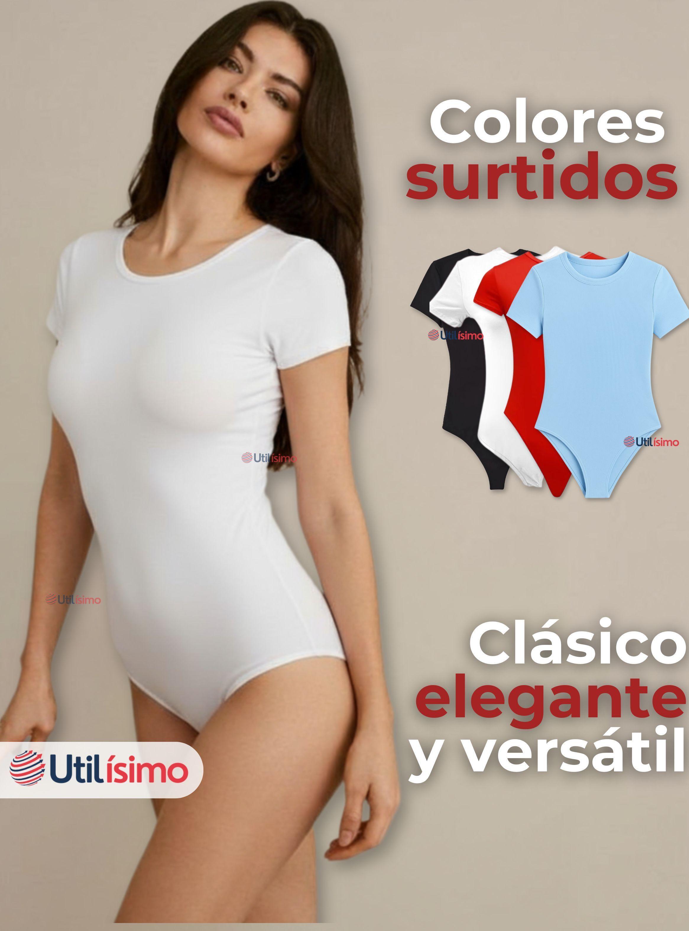 Body Ajustable Moldeador 100% Bambú Manga Corta Mujer Colores Surtidos-1