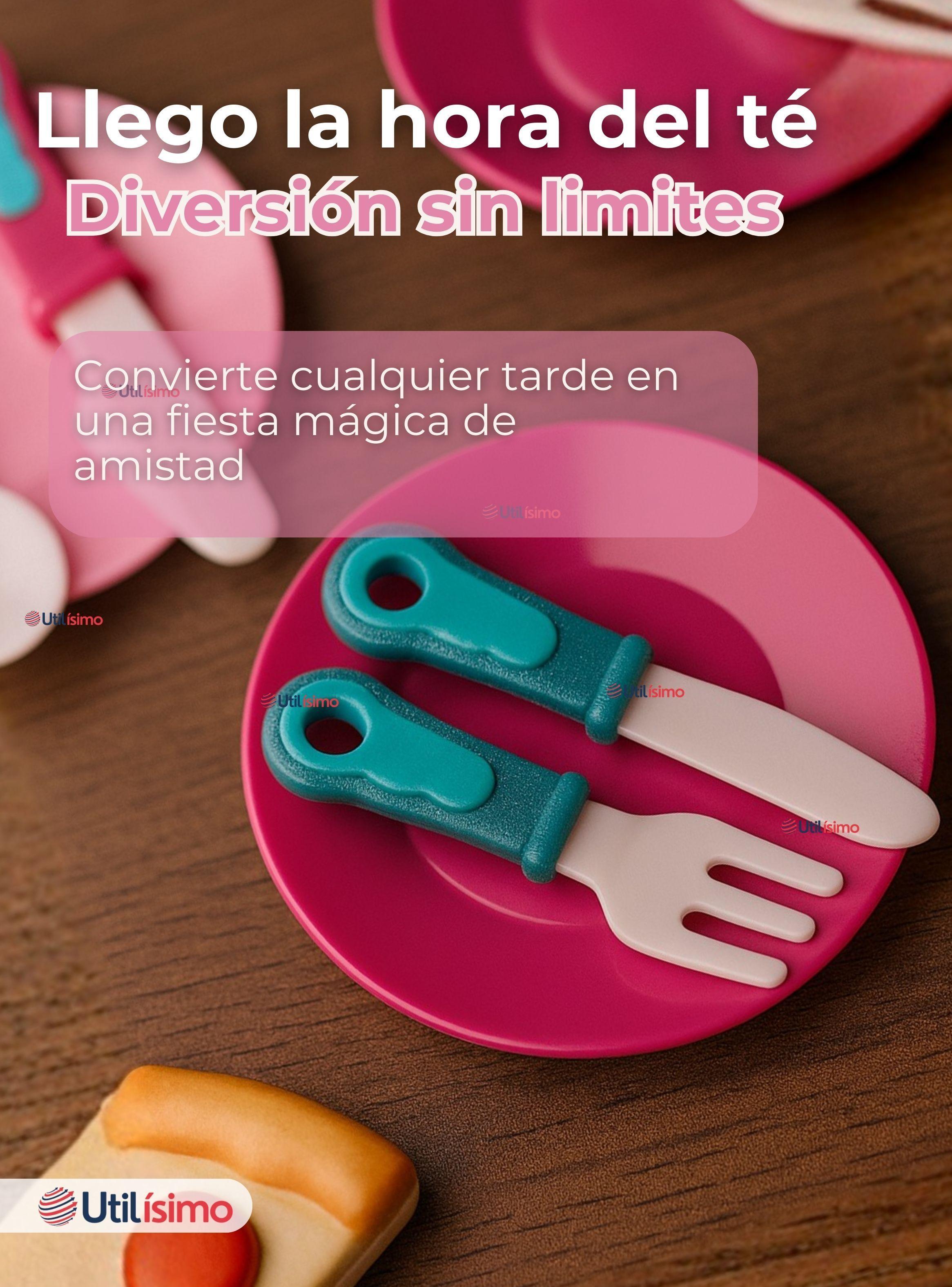 Juguete Juego De Té para Niña 15 Piezas Beautiful flowers-7