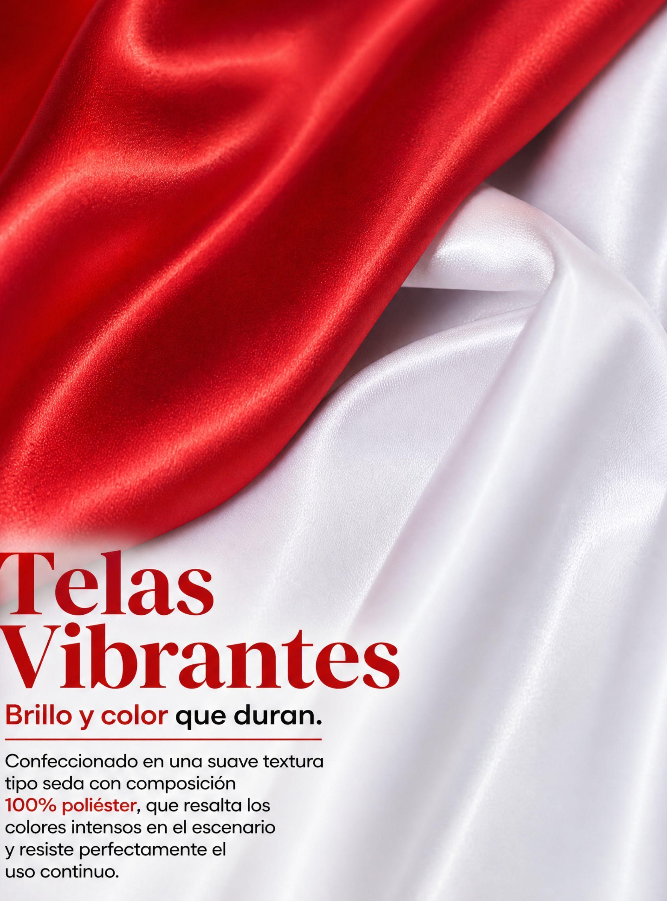 Traje Tirana Diablada Rojo Juvenil 5 Piezas hombre Baile Típico Fiestas Patrias-5
