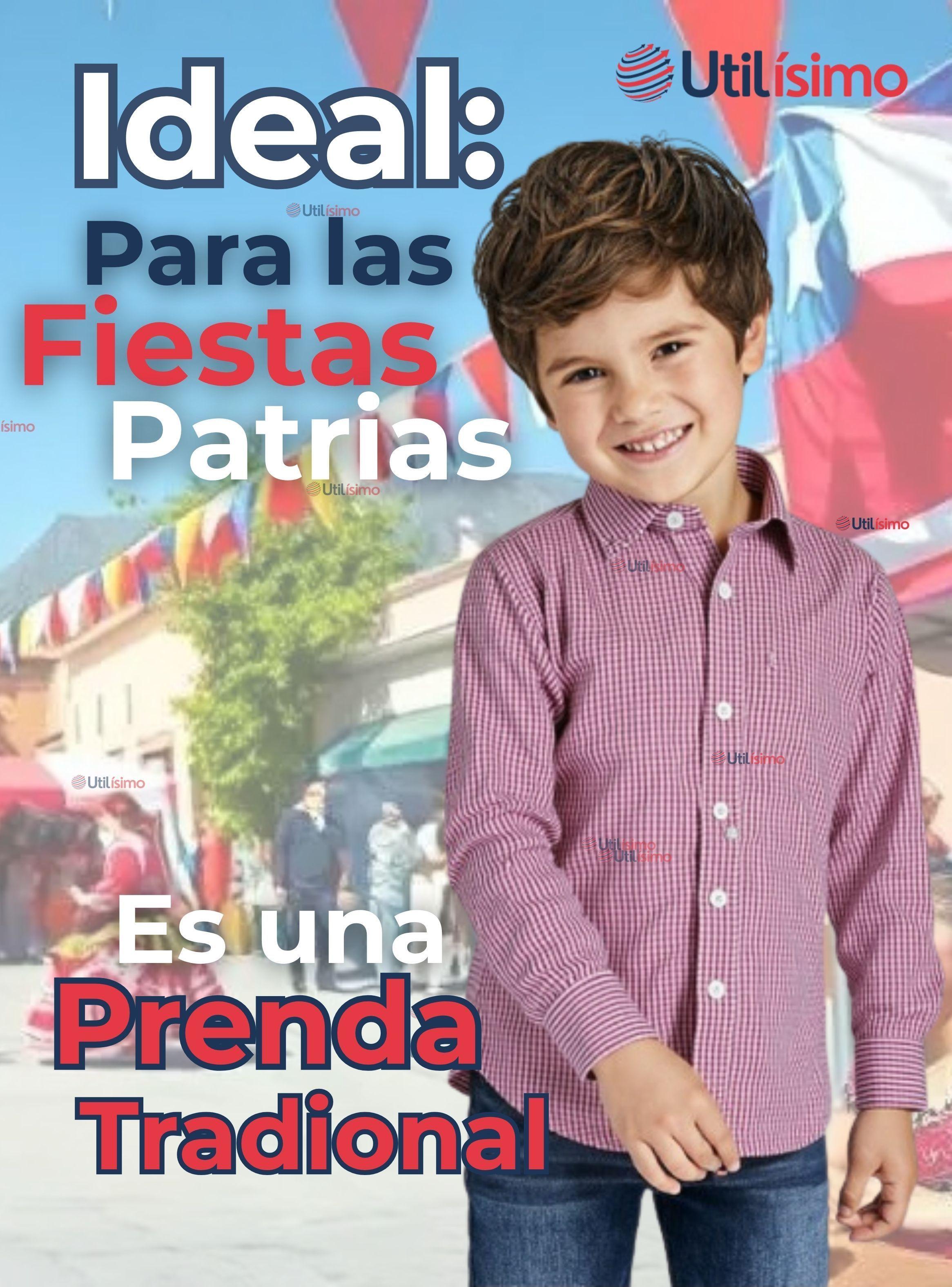 Camisa Huaso Cuadrillé Algodón Niños y Juvenil Color Rojo-4