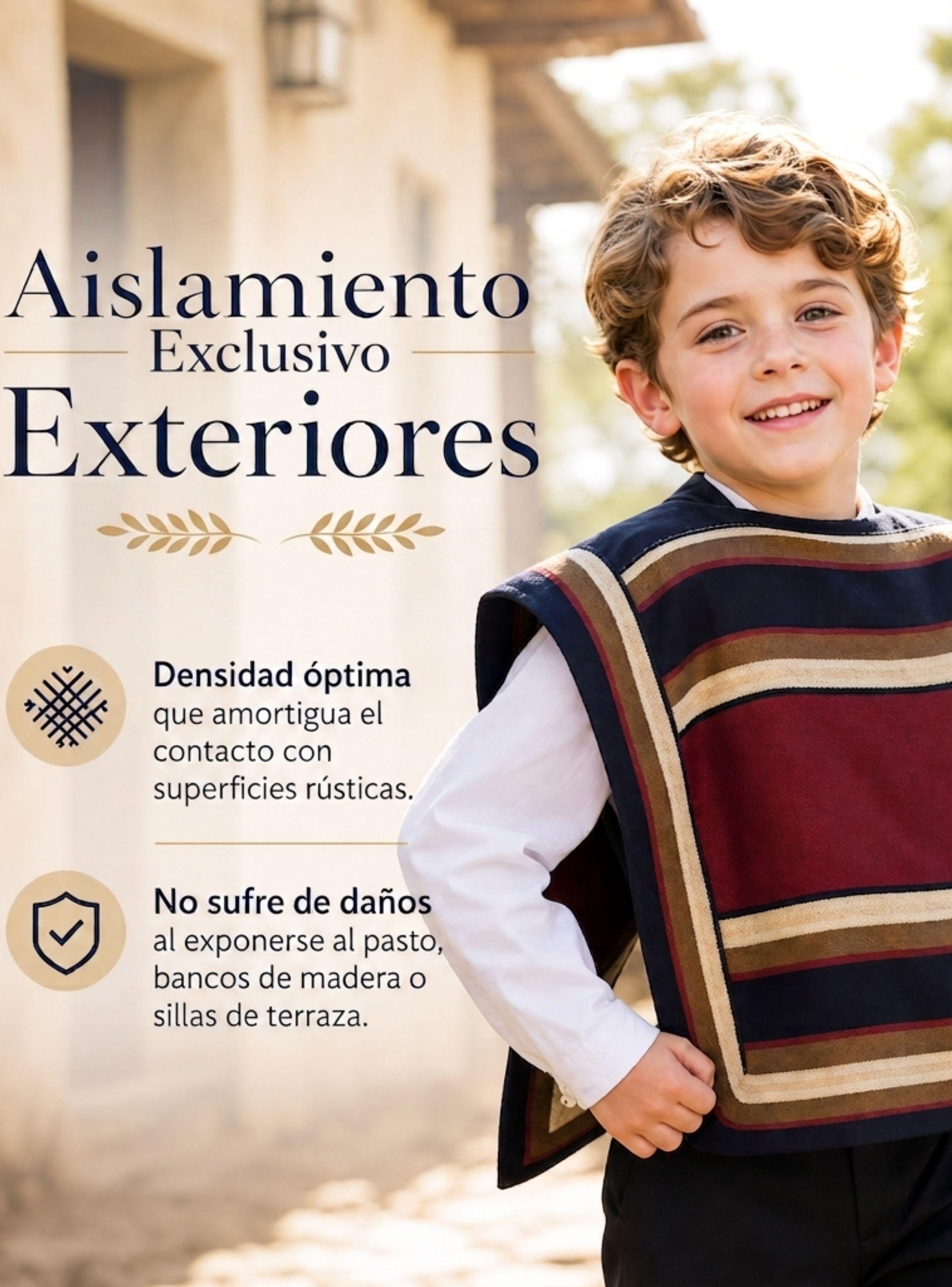 Poncho Huaso Manta de Niños Juvenil Baile Cueca Fiestas Patrias-7