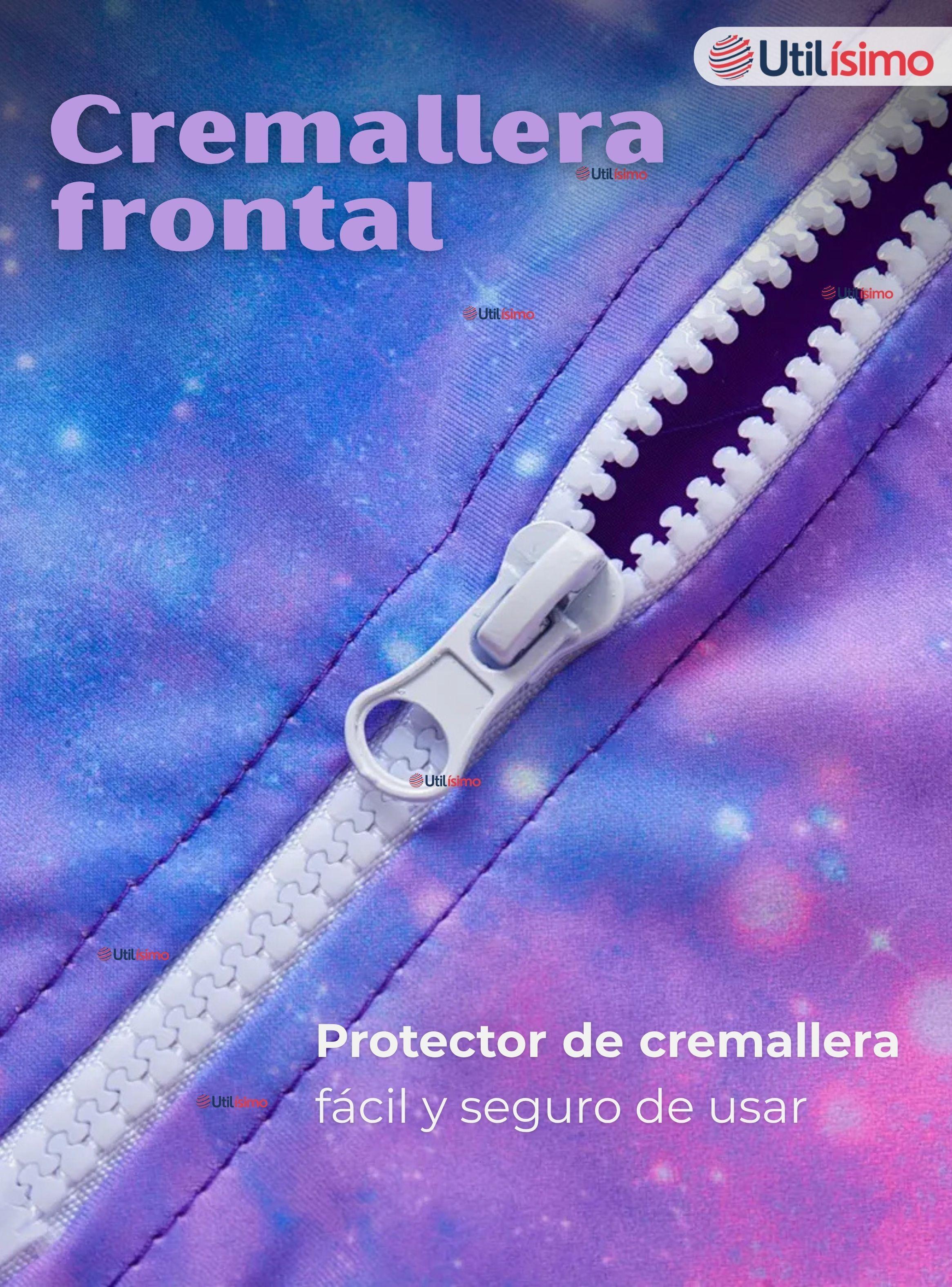 Traje De Baño Enterito Manga Larga con Cremallera y Gorro Bebe Niña Purple Mermaid-4