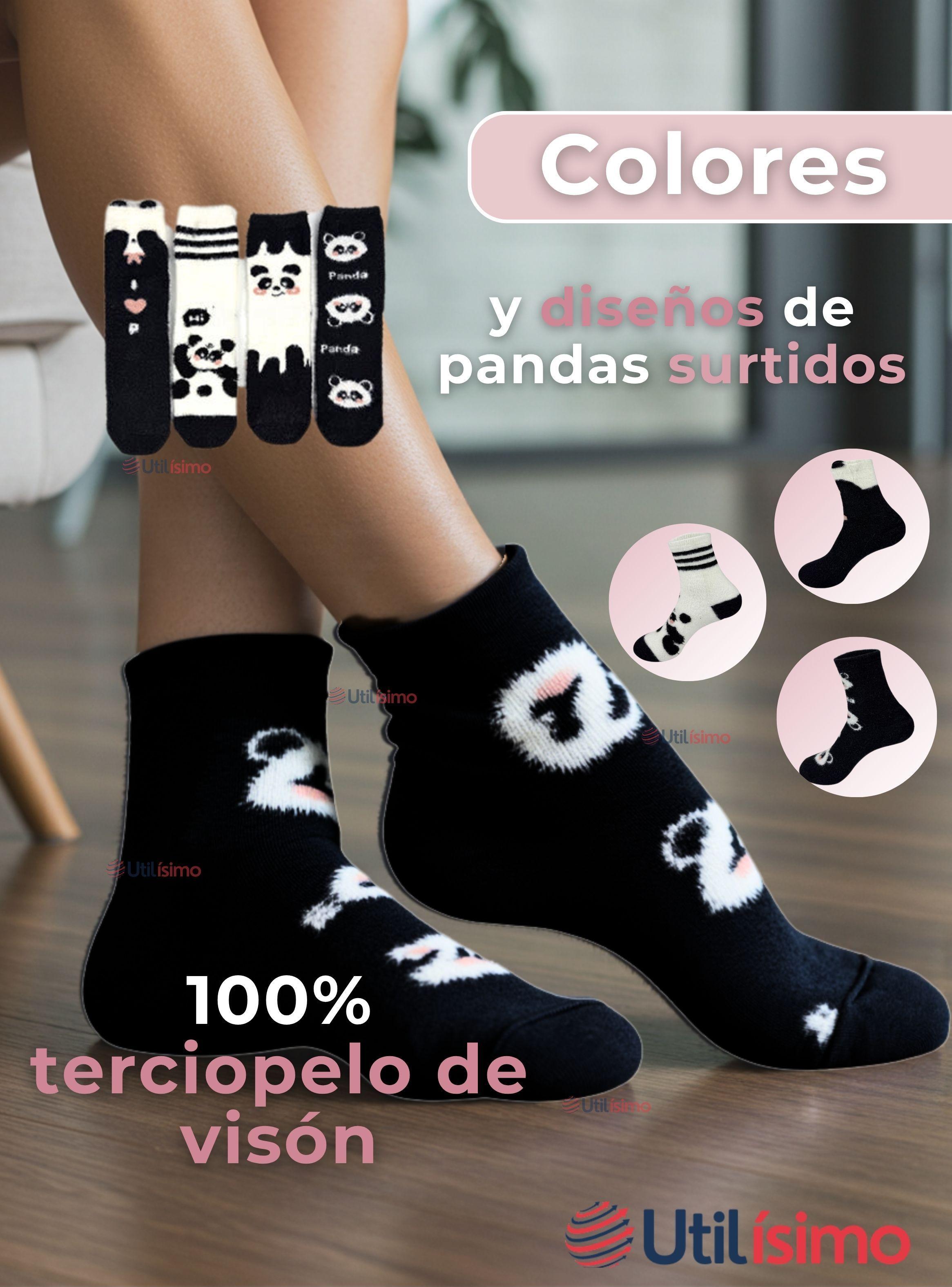 Pack 6 Calcetines Térmicos Y Suaves Terciopelo de Visón Niña Surtido-1