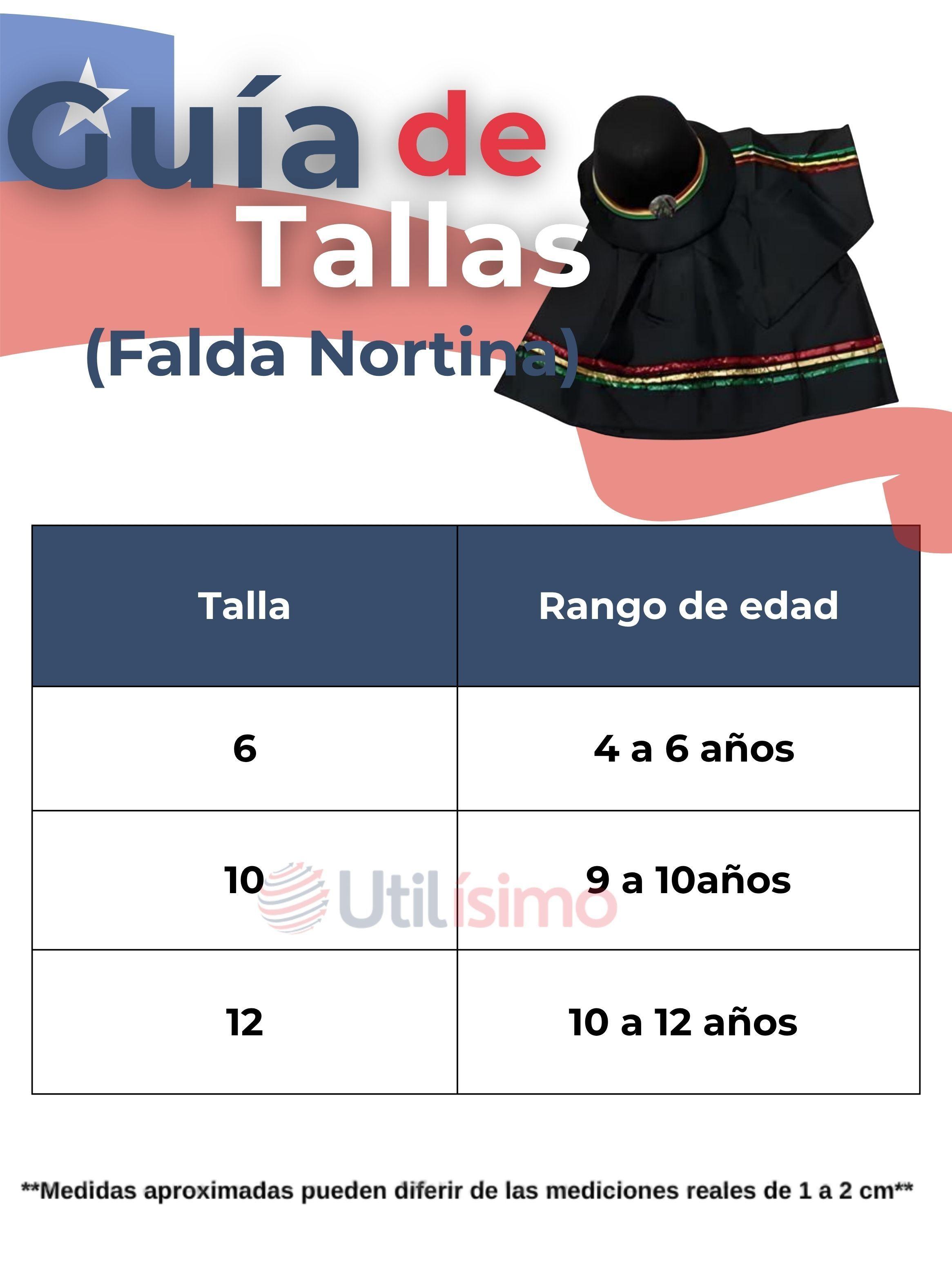 Traje Nortino Negro 4 Piezas Niñas Fiestas Patrias Baile Nortino-2