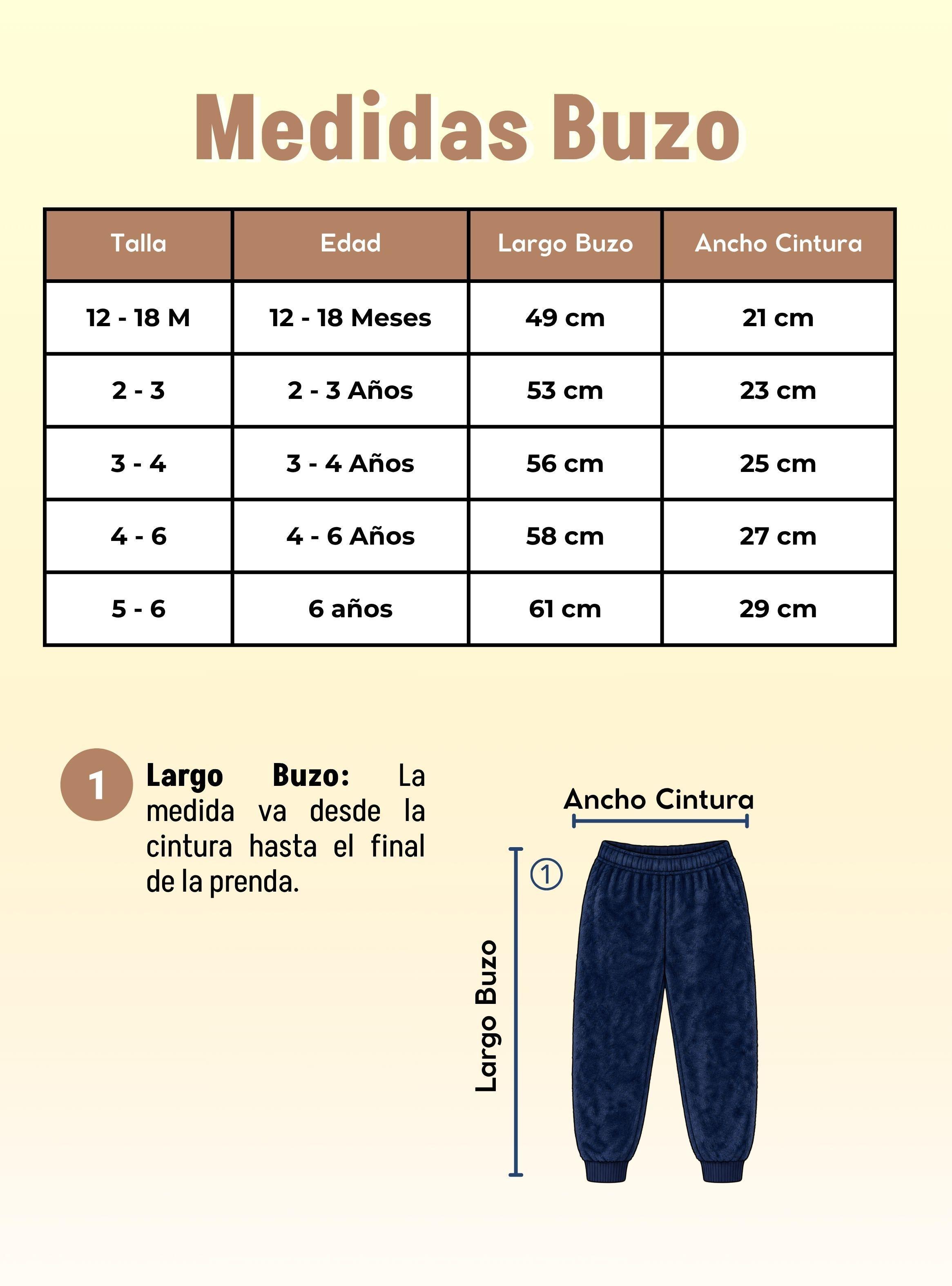 Conjunto 2 Piezas Polerón Buzo Frizado Corderito Liso Blue Bear Niño Bebe-4