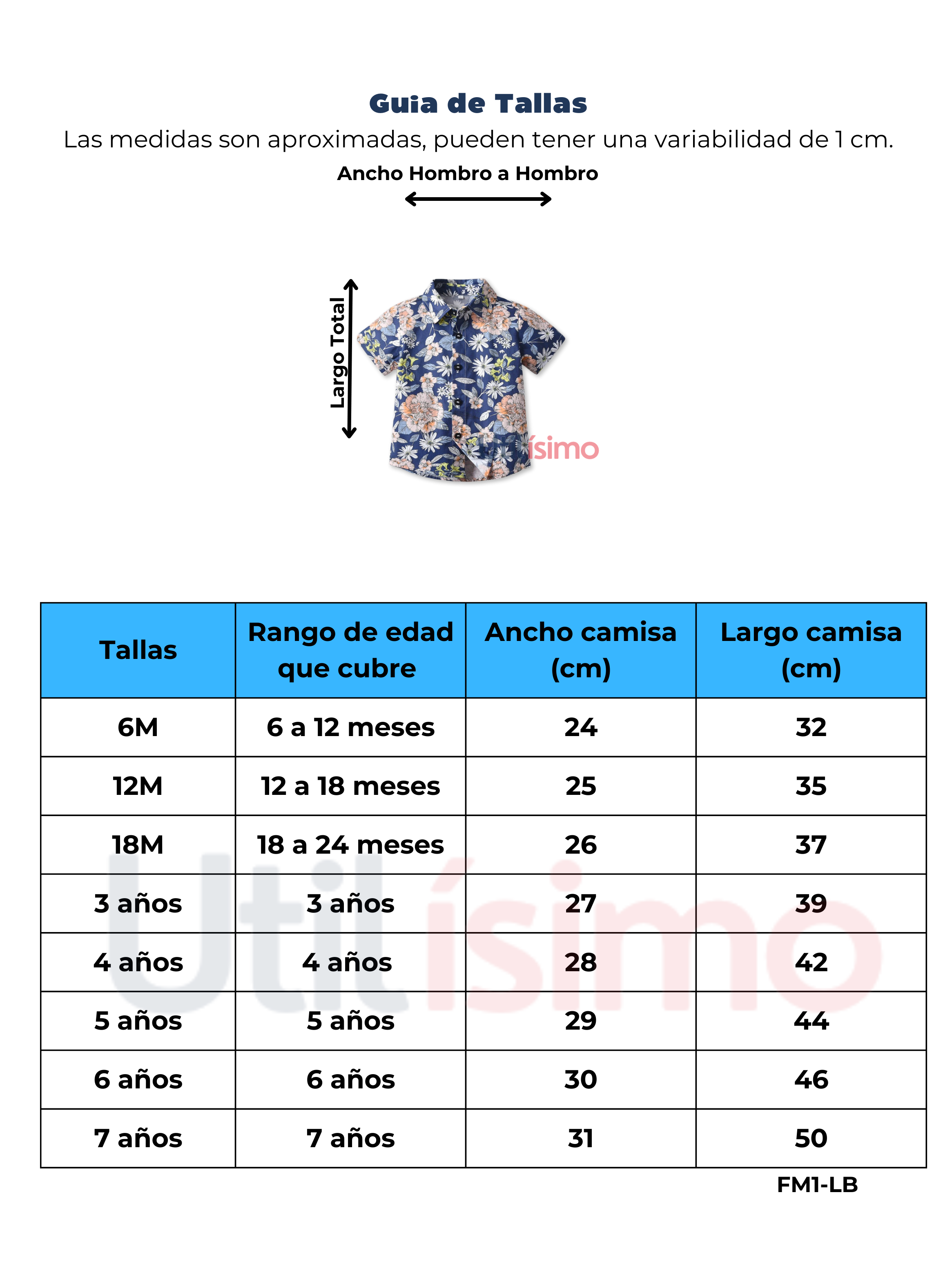 Camisa Hawaiana Manga Corta Niño de 6 Meses a 7 Años Verano Tropical Surtido-2