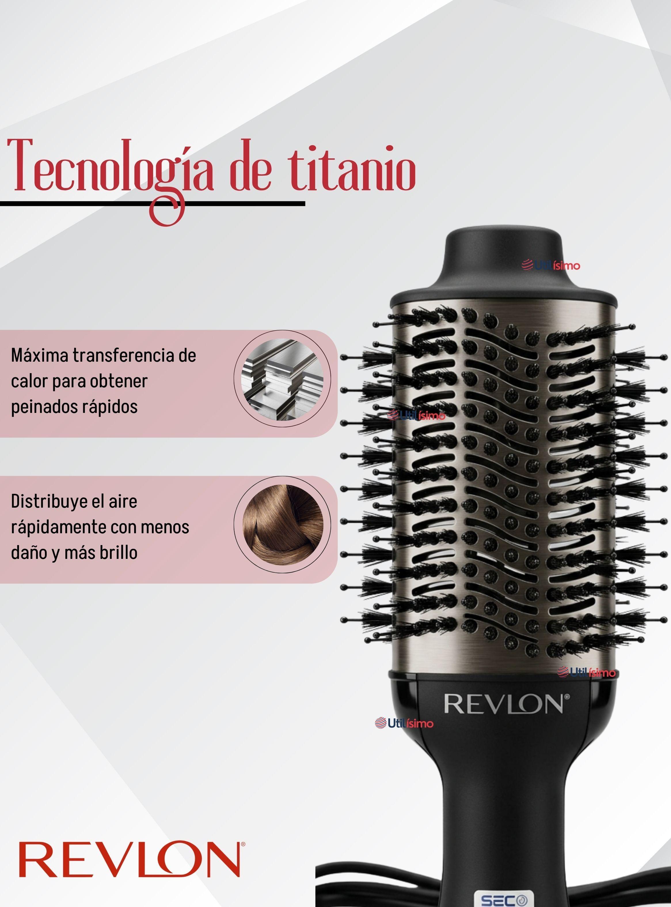  Cepillo Secador Alisador De Cabello One Step Revlon 800W Titanium-4