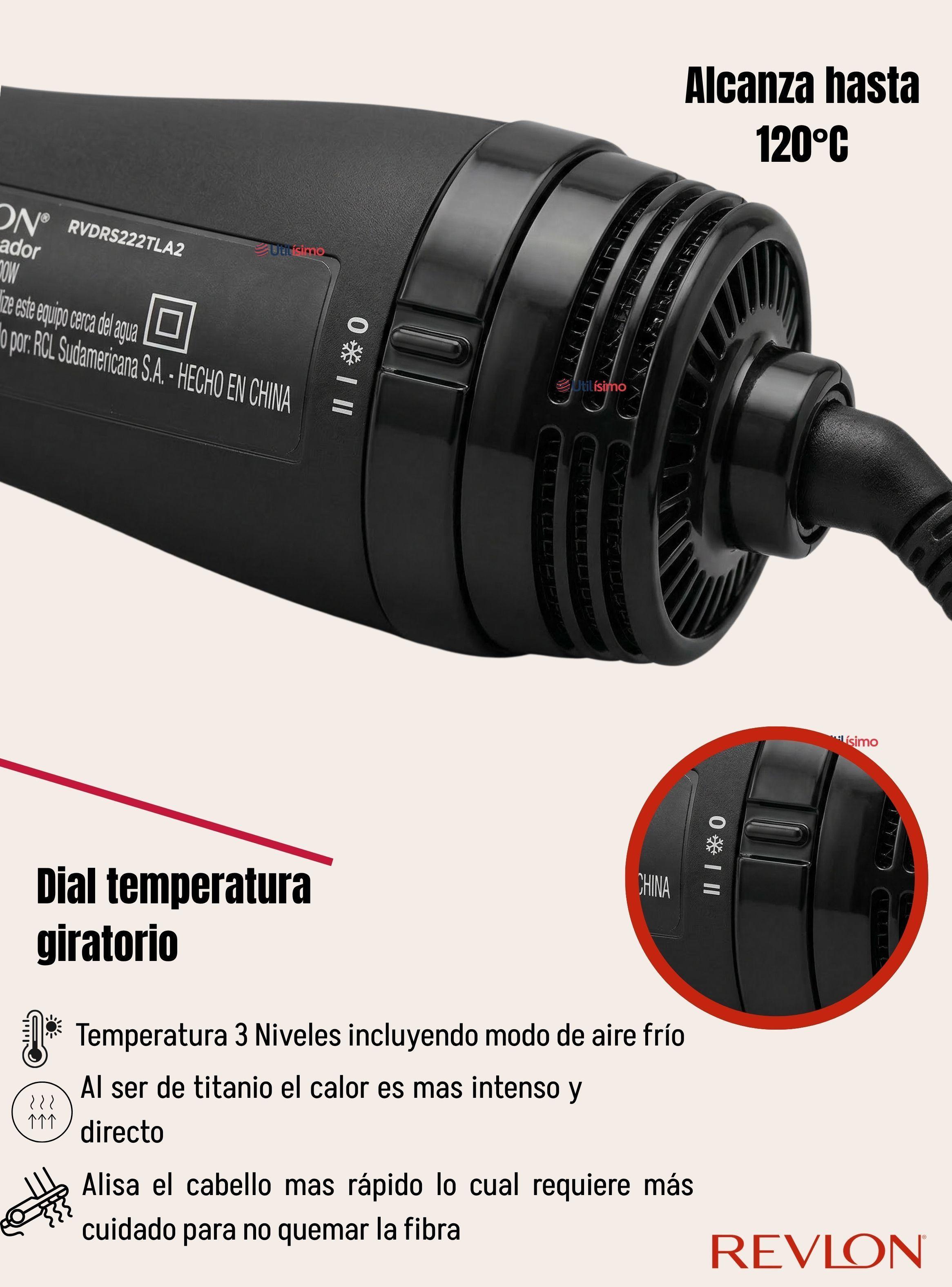  Cepillo Secador Alisador De Cabello One Step Revlon 800W Titanium-5