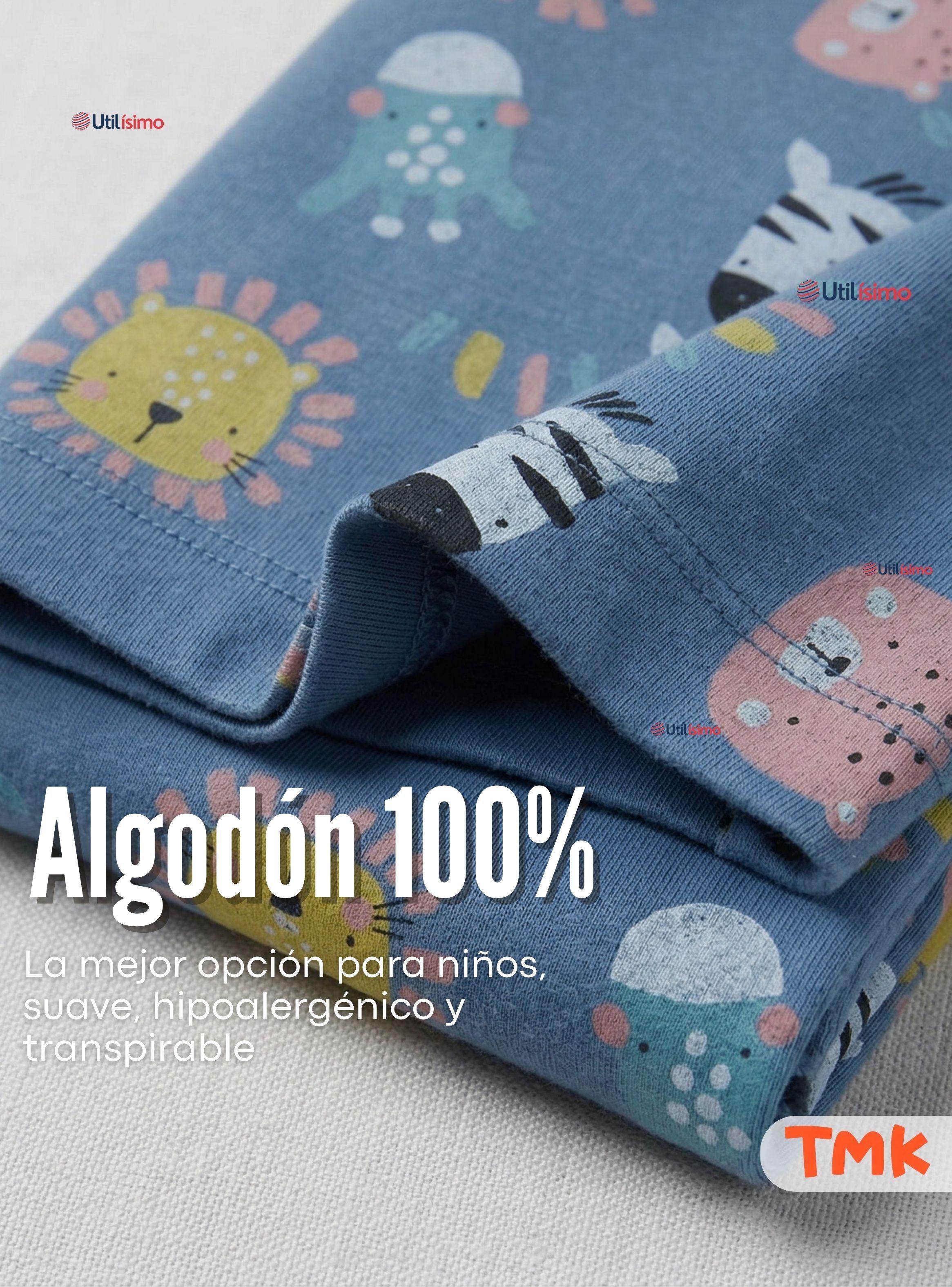 Pack 5 Bodys Manga Larga 100% Algodón Bebé Niño Friendly Safari-7