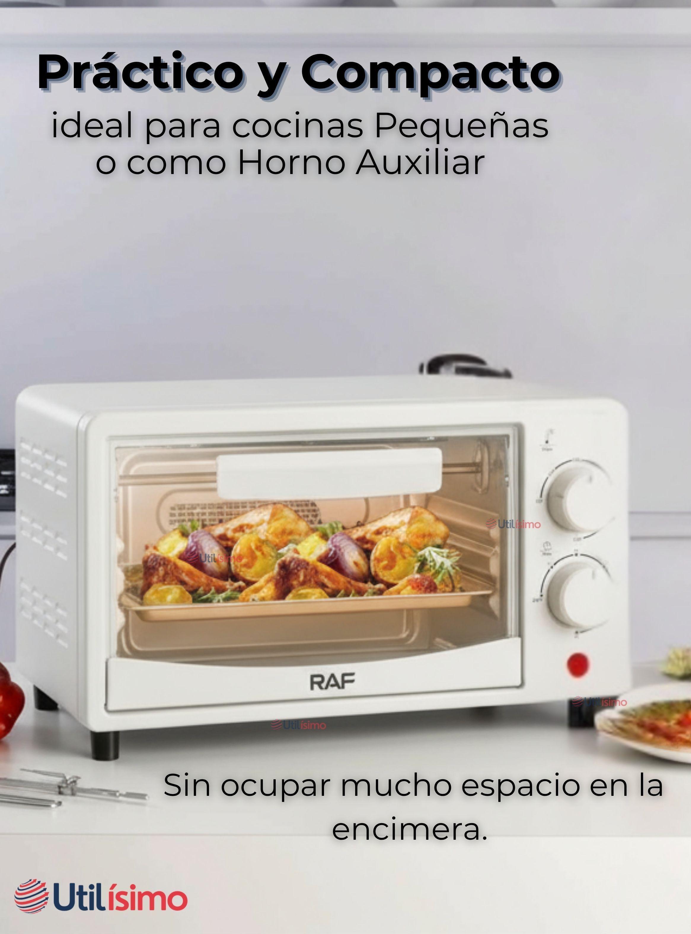 Horno Eléctrico de Mesa 7 Litros Hornear Asar y Tostar-4