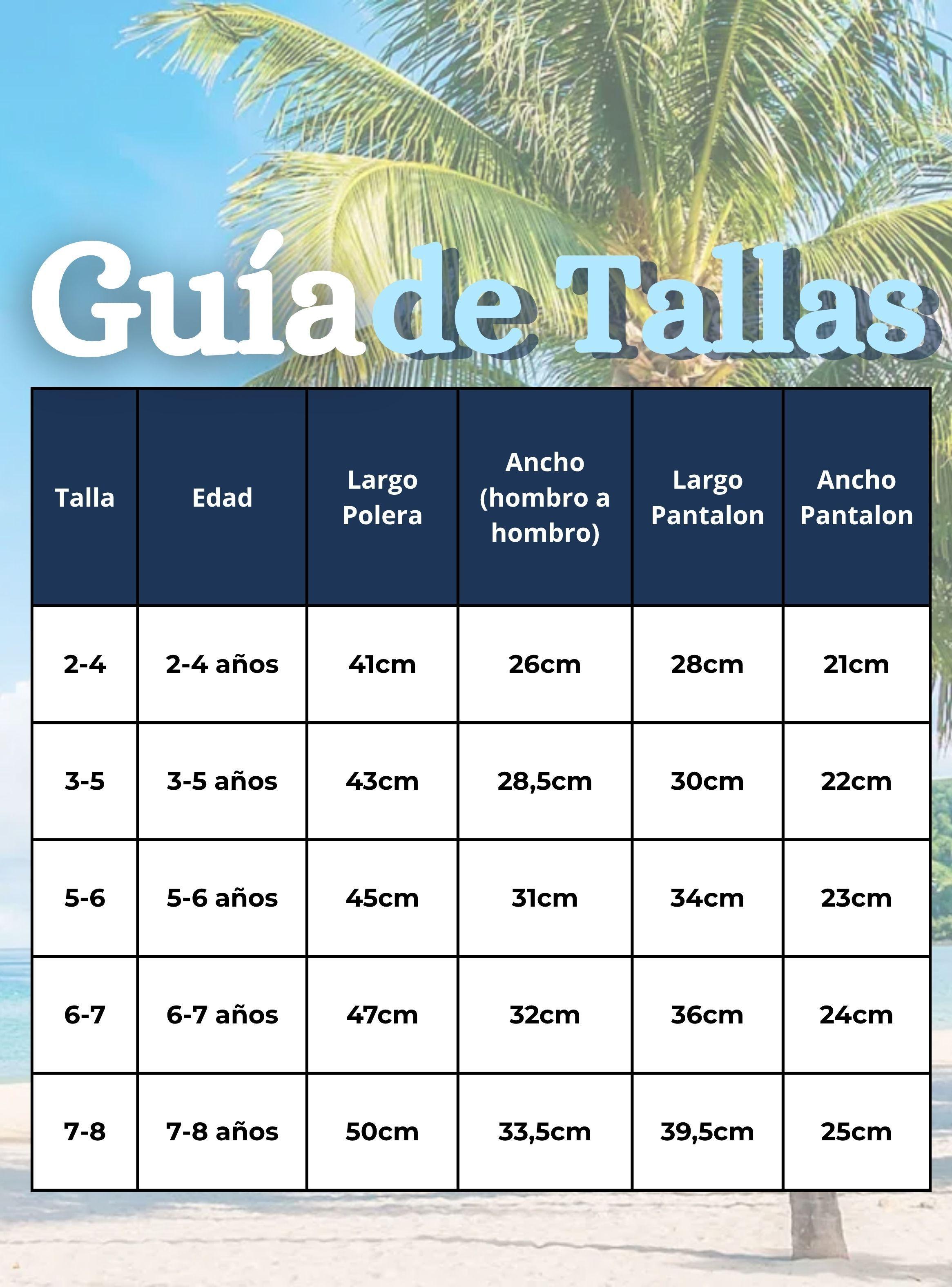 Traje de Baño Polera Manga Larga Pantalón Corto 2 Piezas para Niños 3 a 9 años Blue Boat-3