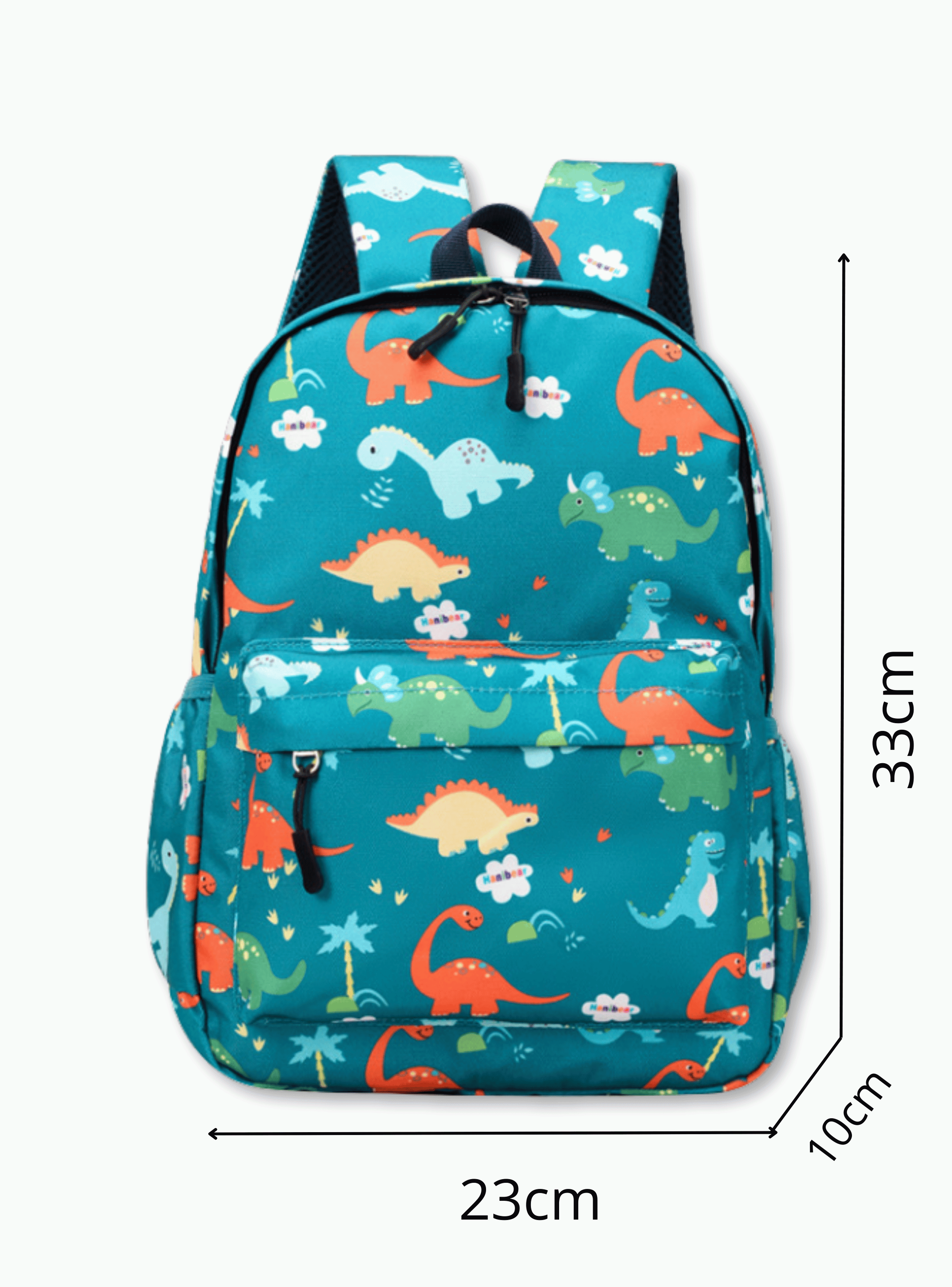Mochila Infantil 2 a 4 años Jardín Escuela 30cm Niño Niña Turquoise Dinosaurs-1