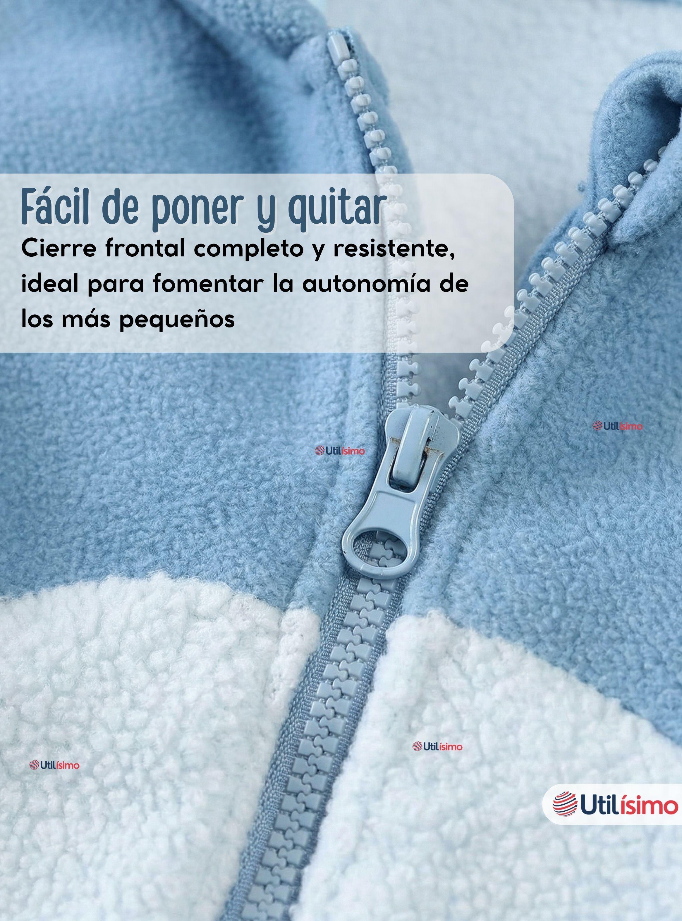 Polerón Polar Con Capucha Invierno Bebé Niño Arctic Bear Azul-6