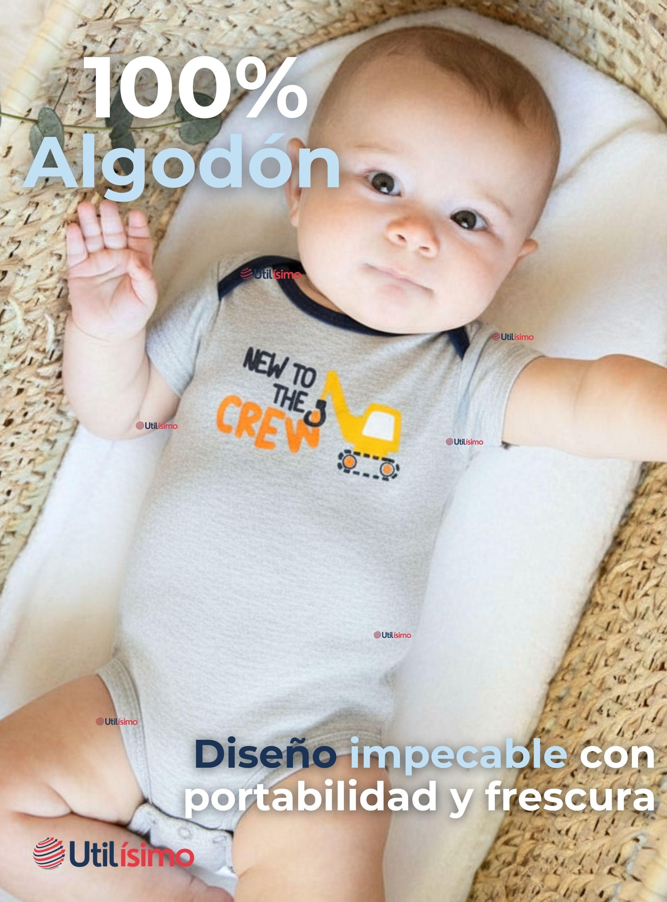 Pack 4 Bodys Niños Manga Corta Tedmimak 100% Algodón Baby Builders in Action-2