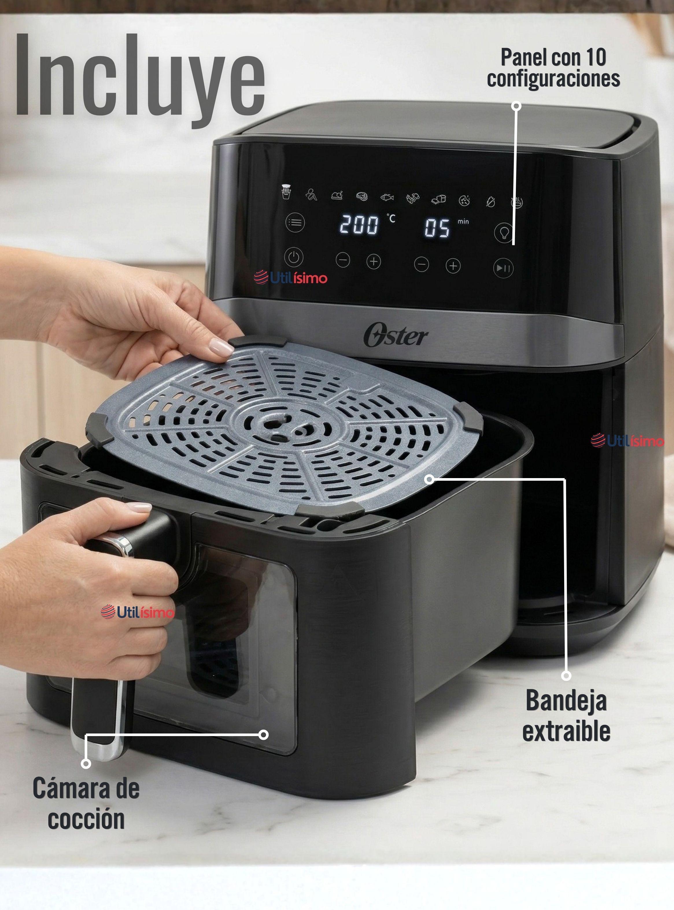 Freidora de aire digital Oster® recubrimiento DiamondForce,Capacidad 4L ,CKSTAF40WDDF 1300W-2