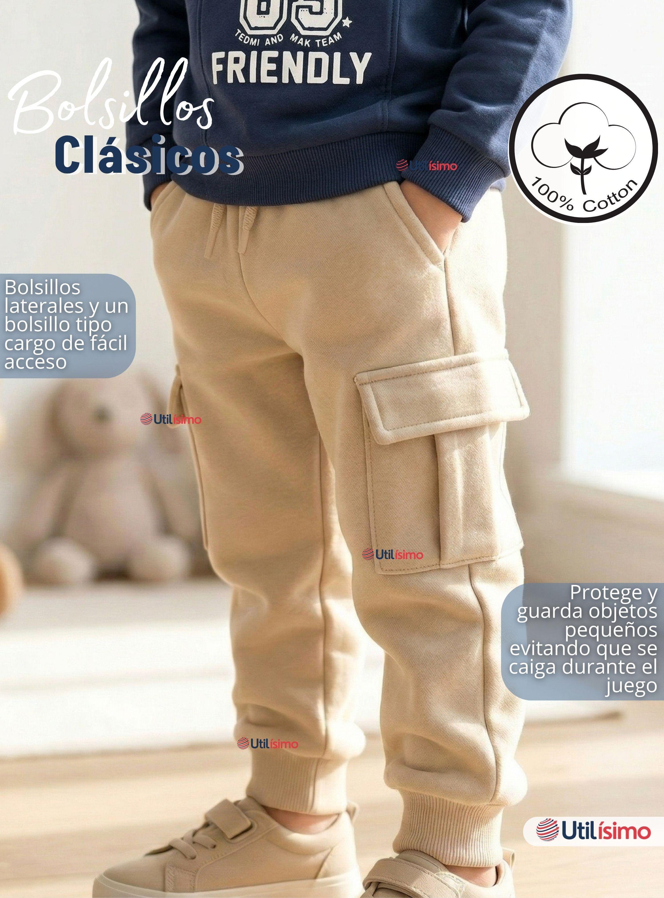 Conjunto 2 Piezas Buzo Pantalón Y Polerón De Algodón Niño Friendly Class-7