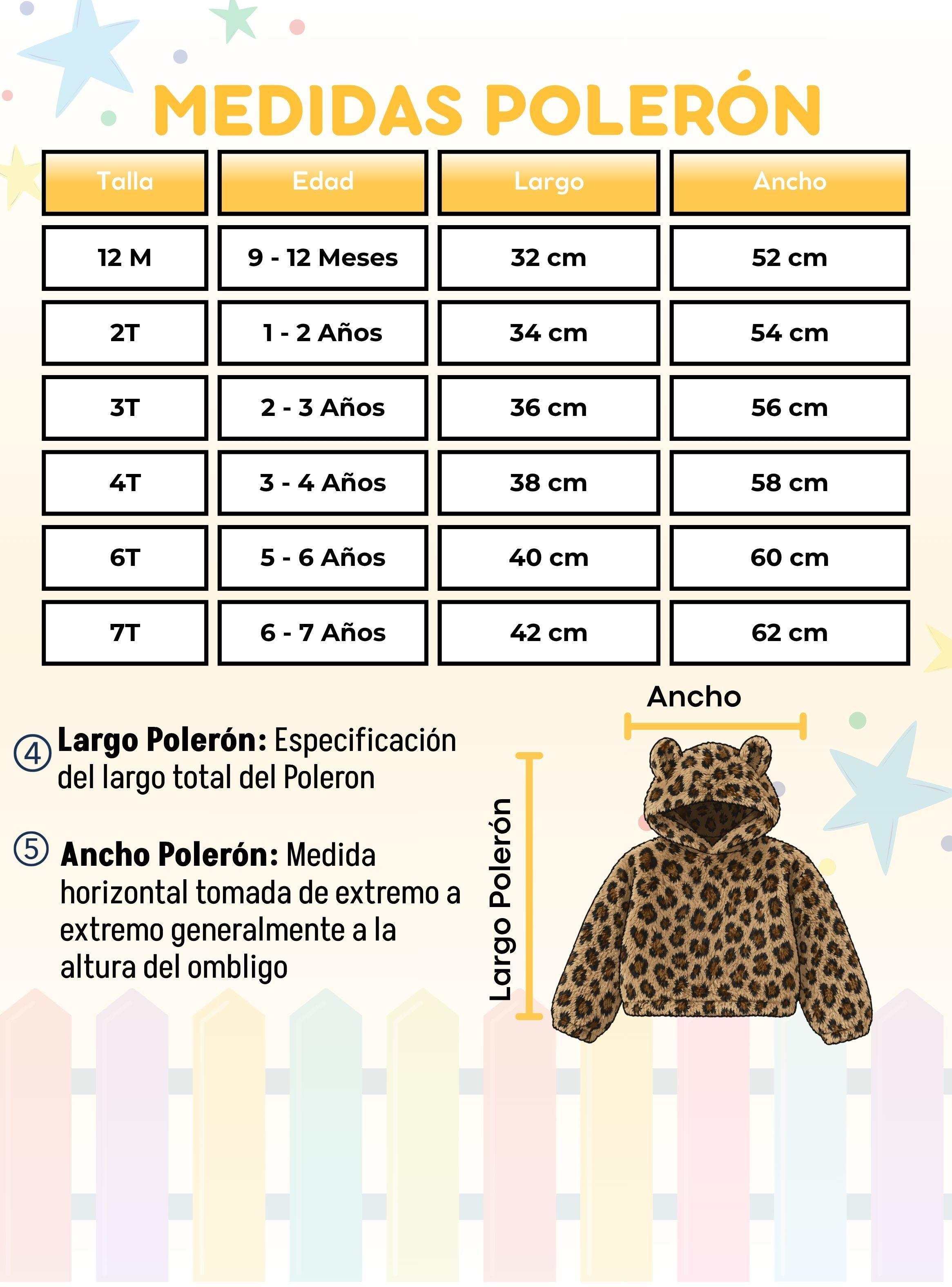 Conjunto 2 Piezas Buzo Polerón Con Capucha Polar Niña Animal Print-3