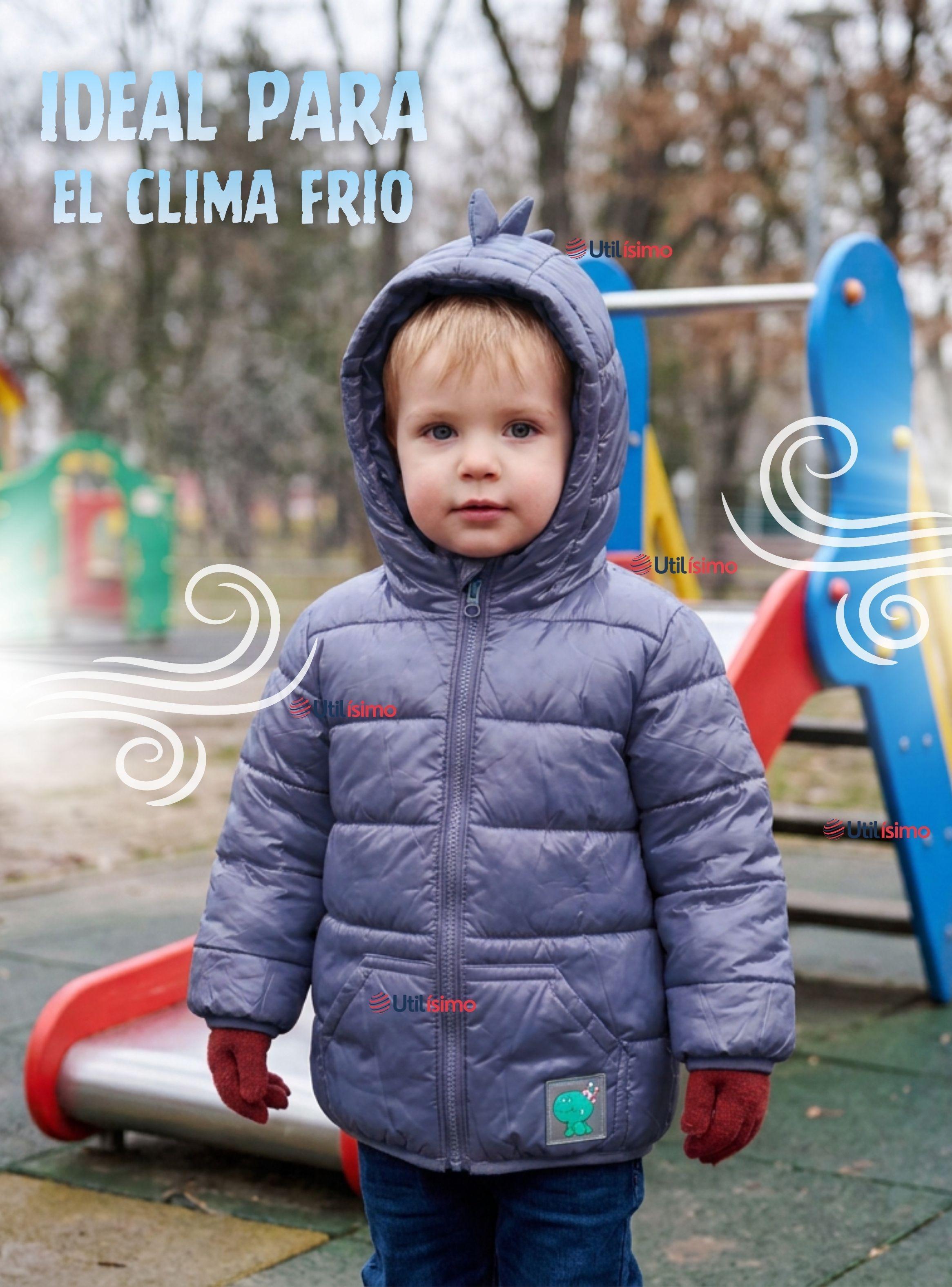 Parka Dinosaurio Con Capucha Manga Larga Niño Jump Kids Azul-6