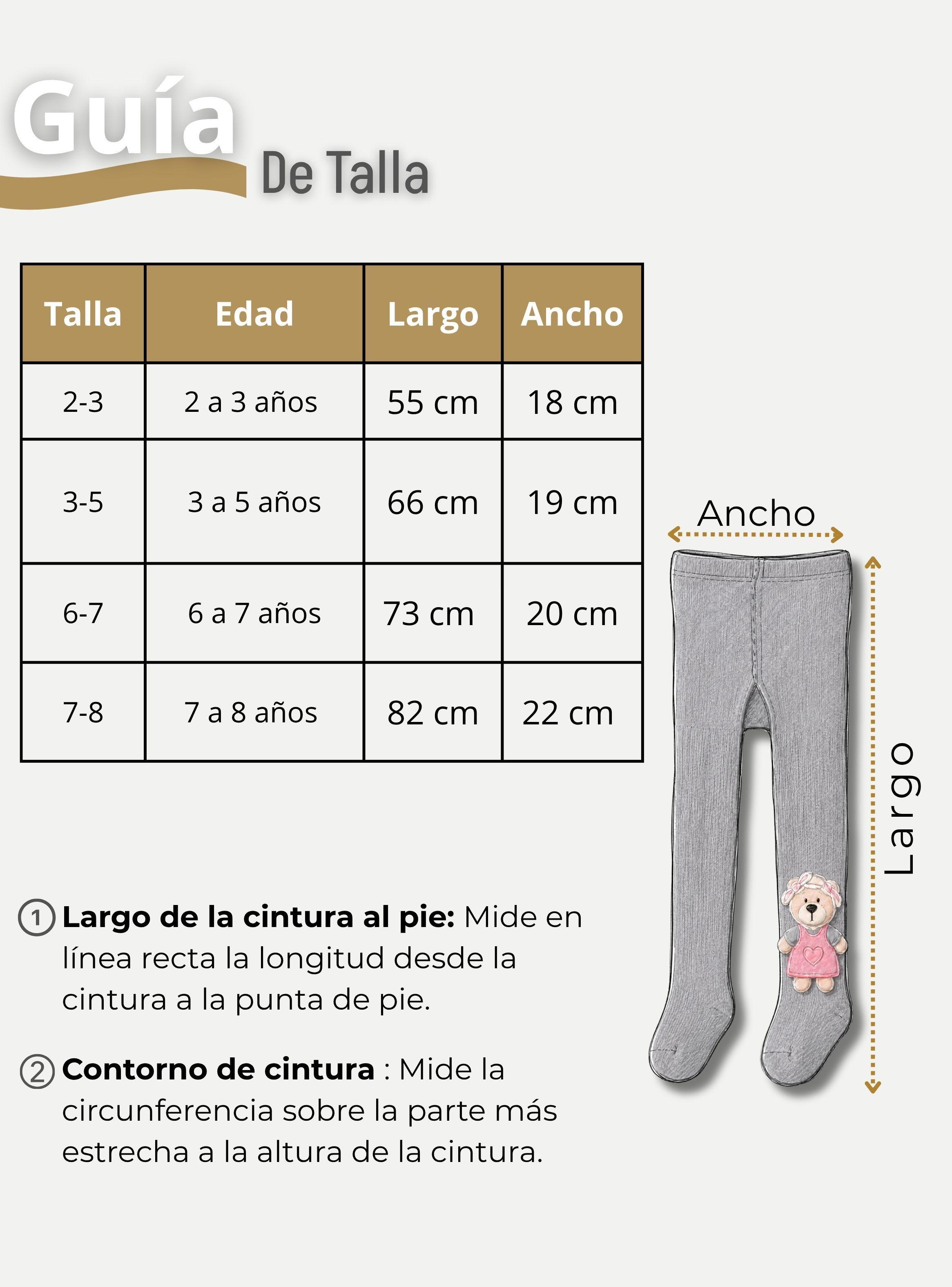Panty 3D Osito Gris Tejida Niña Ballerina 78% Algodón Premium-3
