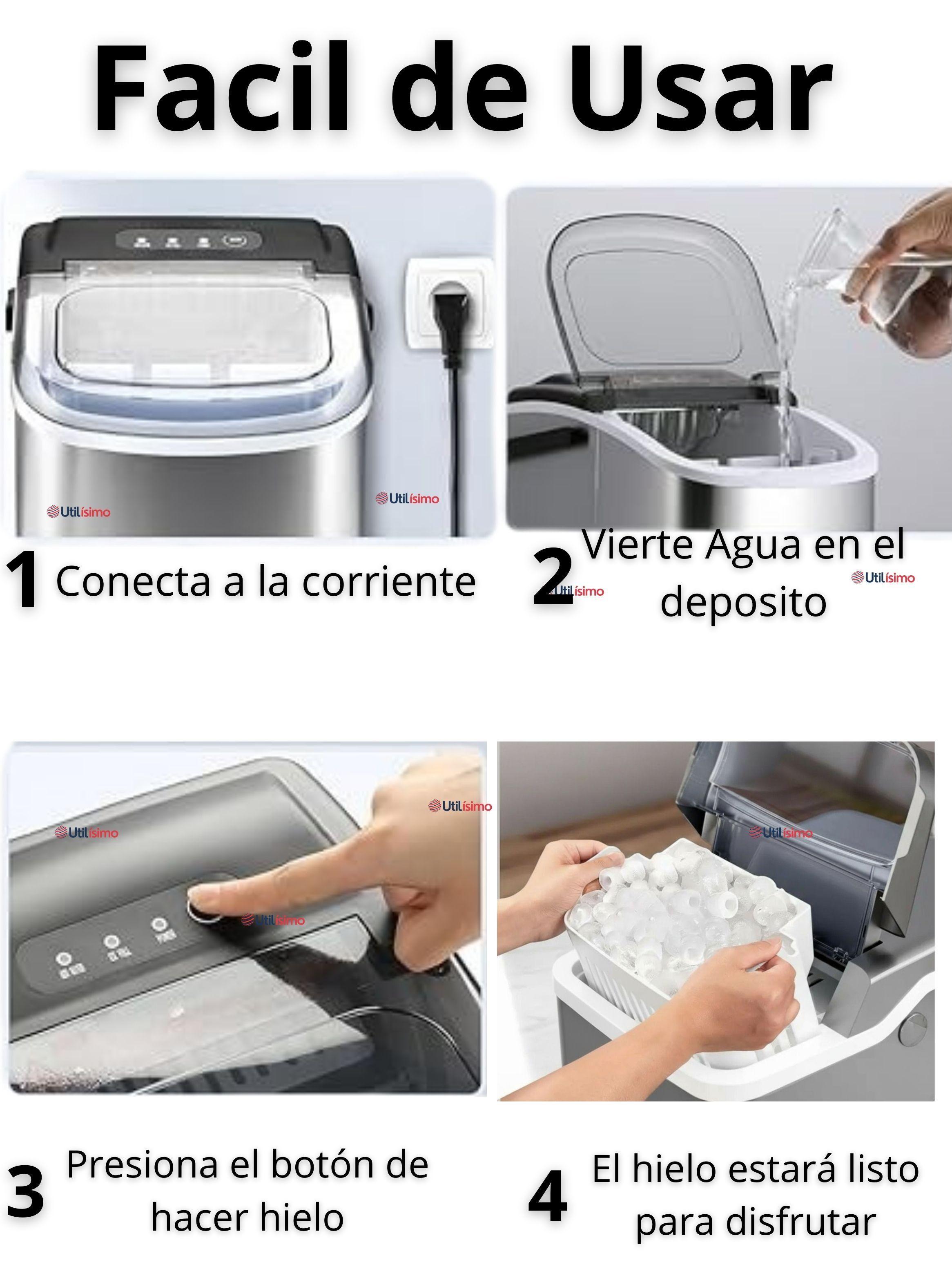 Maquina de Hielo Portátil Potente Hogar Premium-4