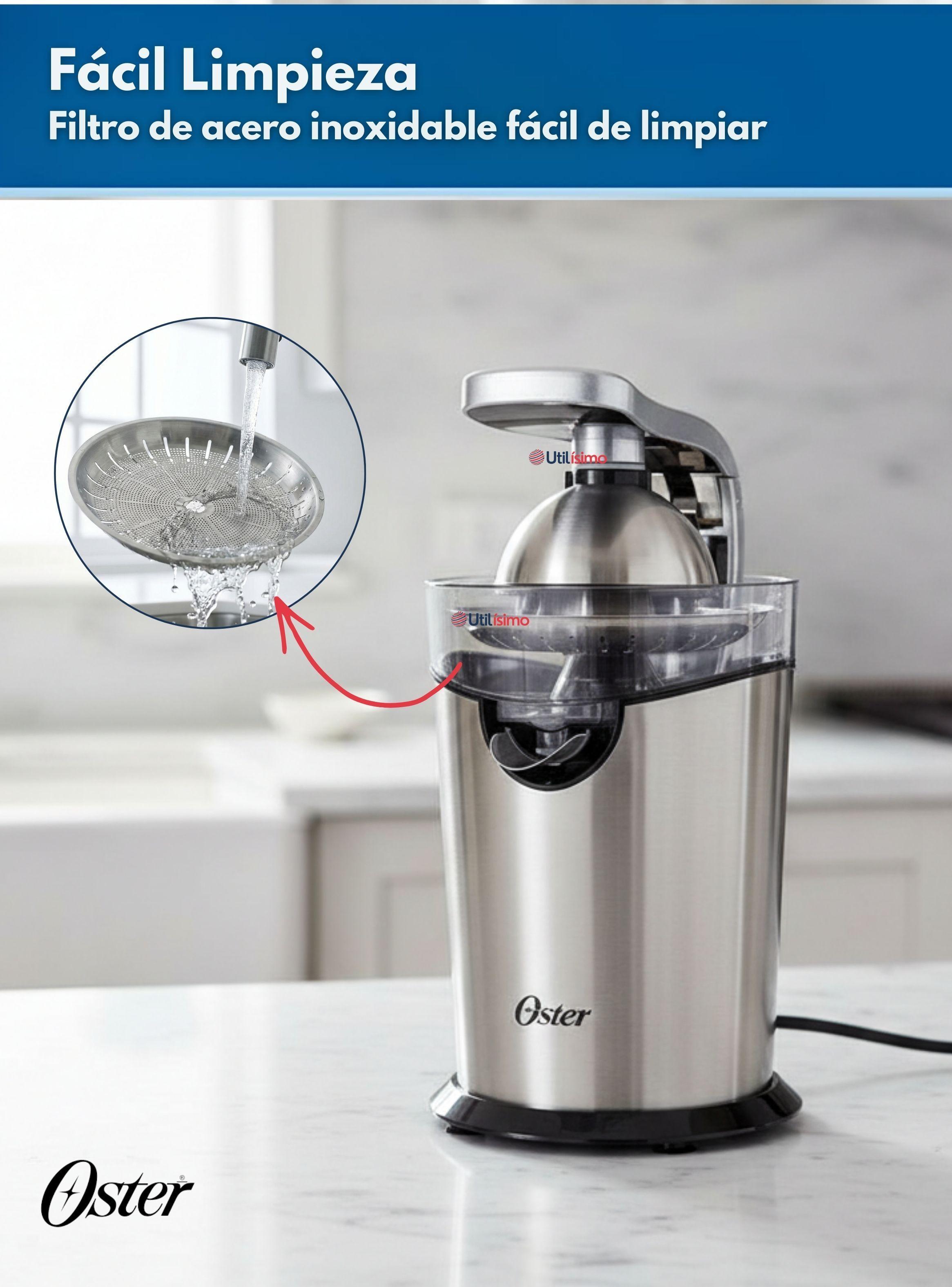 Exprimidor de cítricos Oster® Acero inoxidable FPSTJU4200 Versión 2026-6