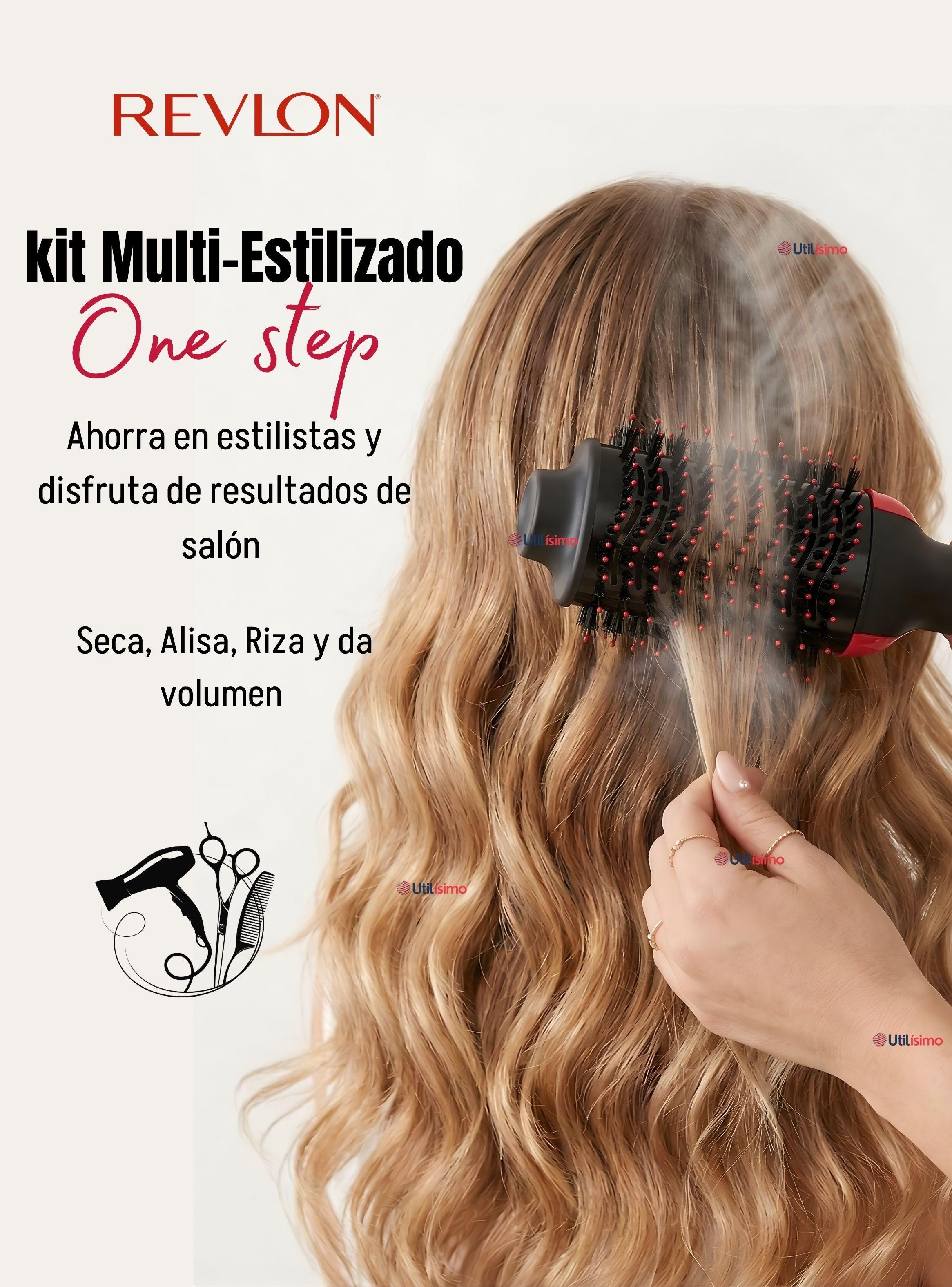 One Step Cepillo Secador Alisador 5 En 1 Revlon Potencia de 1200W Multistyler-2