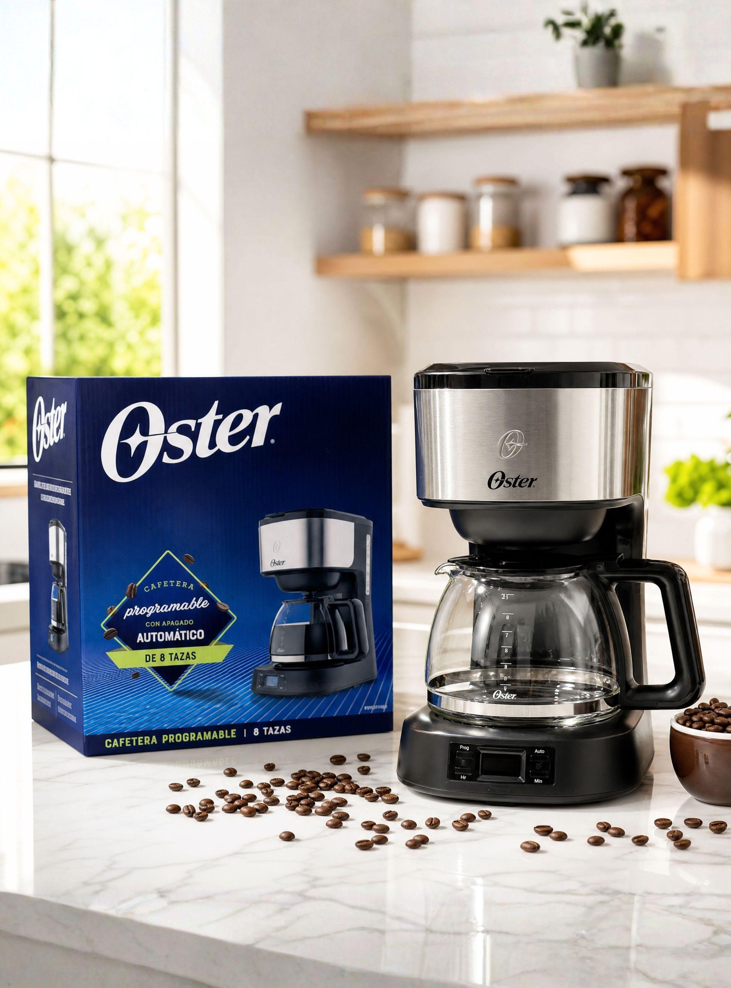 Cafetera programable Oster® 8 tazas de acero inoxidable BVSTDC10SS-0