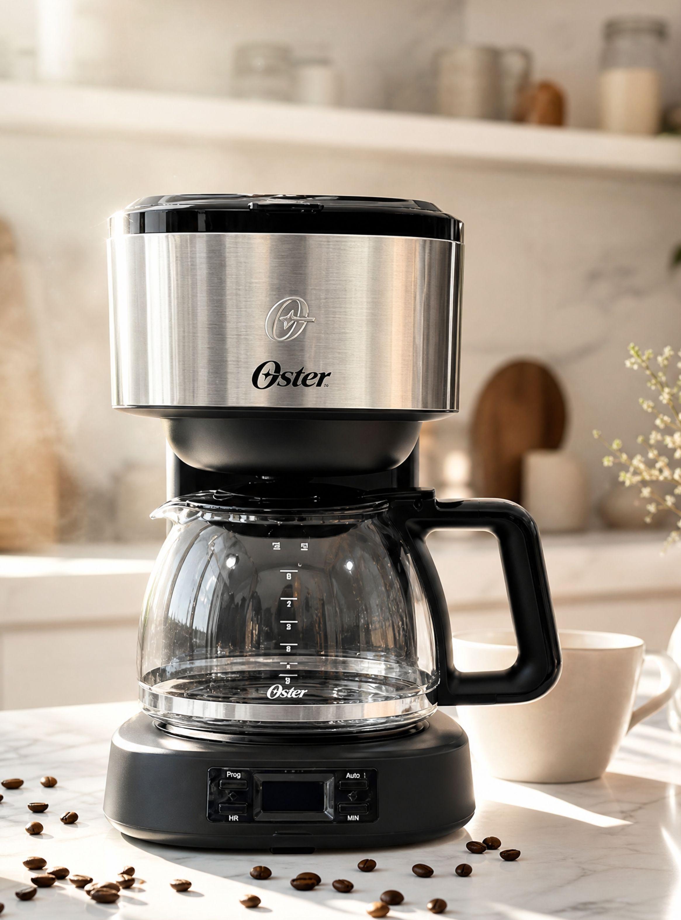 Cafetera programable Oster® 8 tazas de acero inoxidable BVSTDC10SS-1