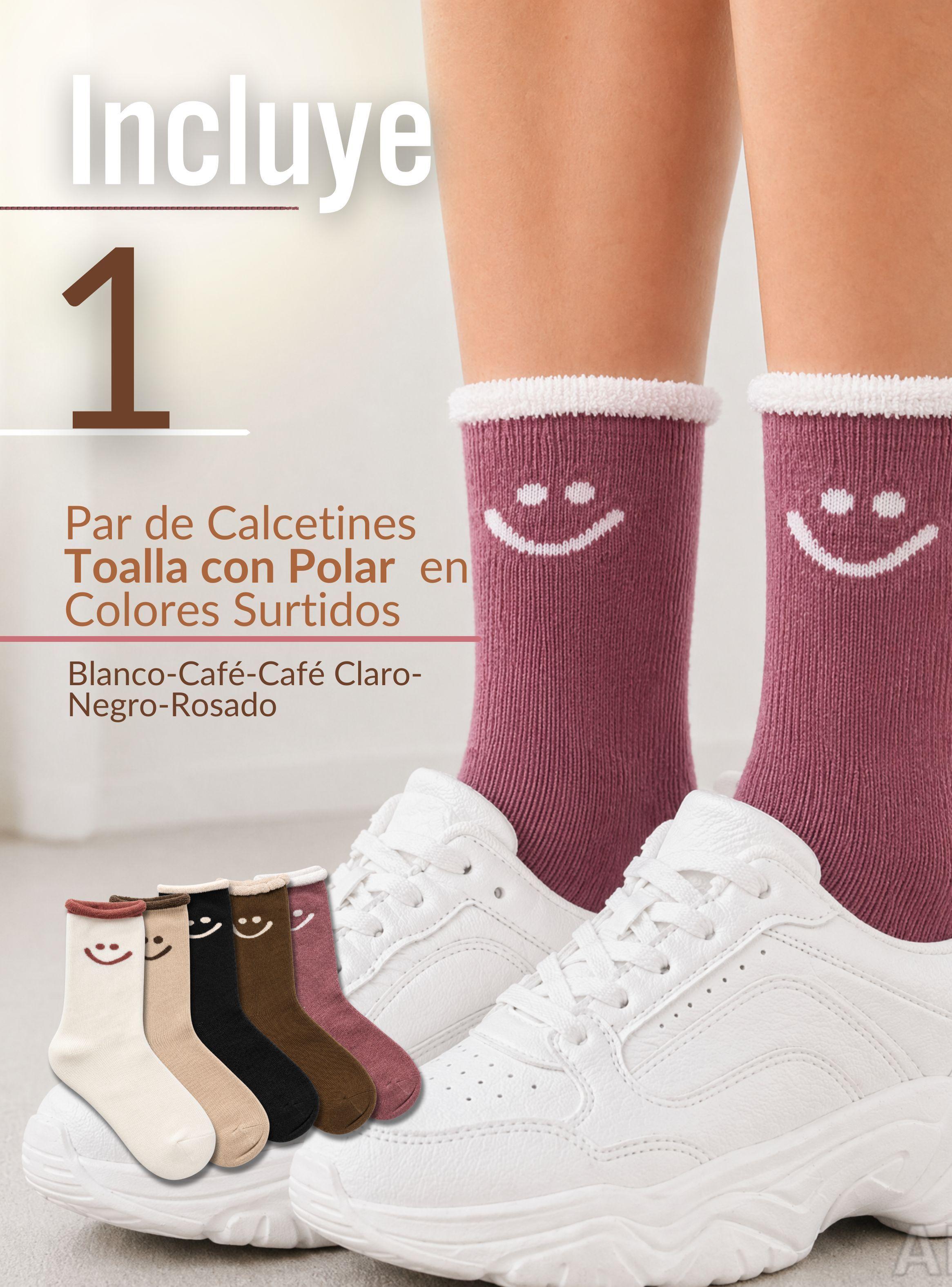 Calcetines Toalla Mujer Polar Surtidos Gruesos 1 Par-2