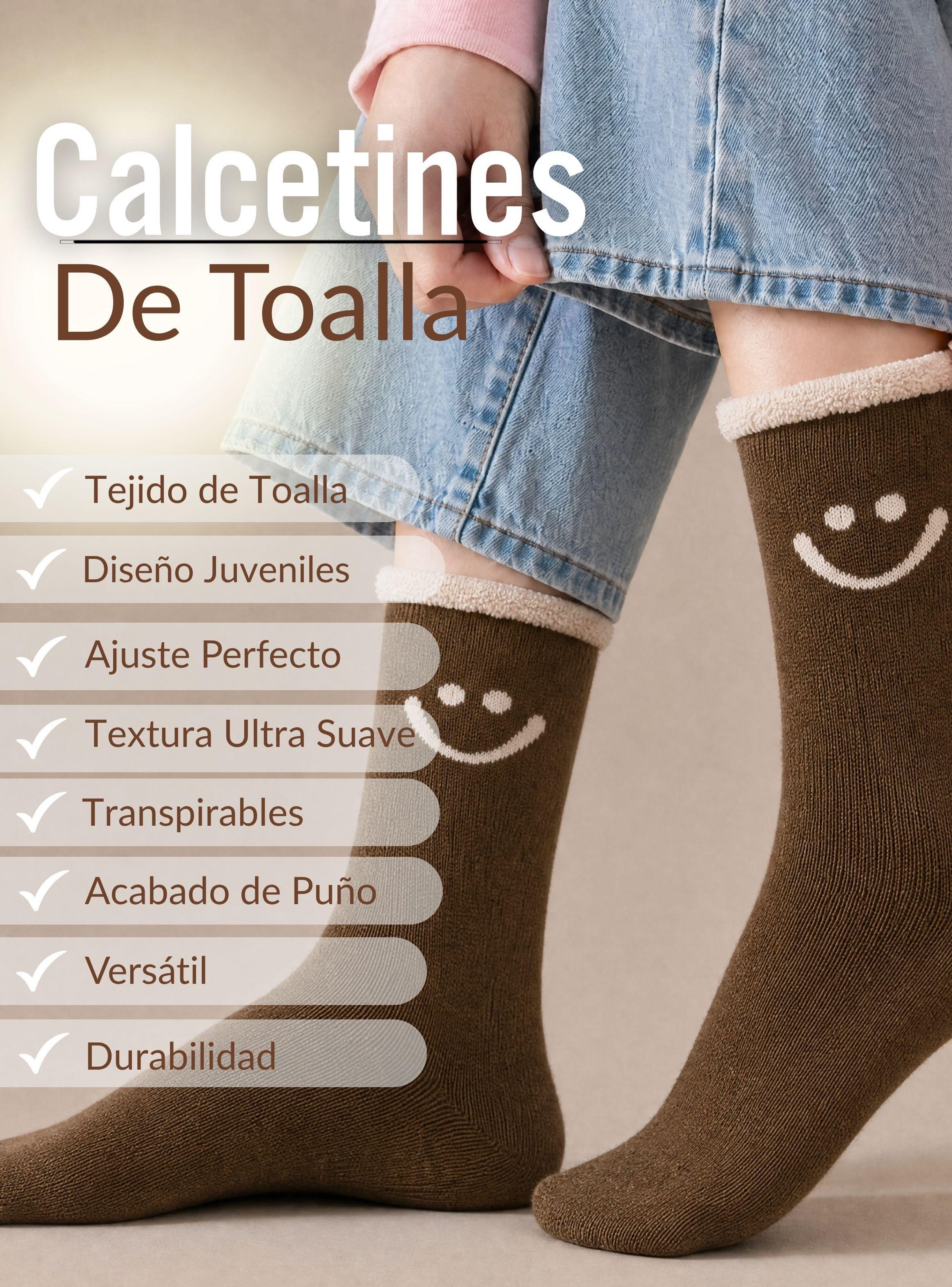 Calcetines Toalla Mujer Polar Surtidos Gruesos 1 Par-4