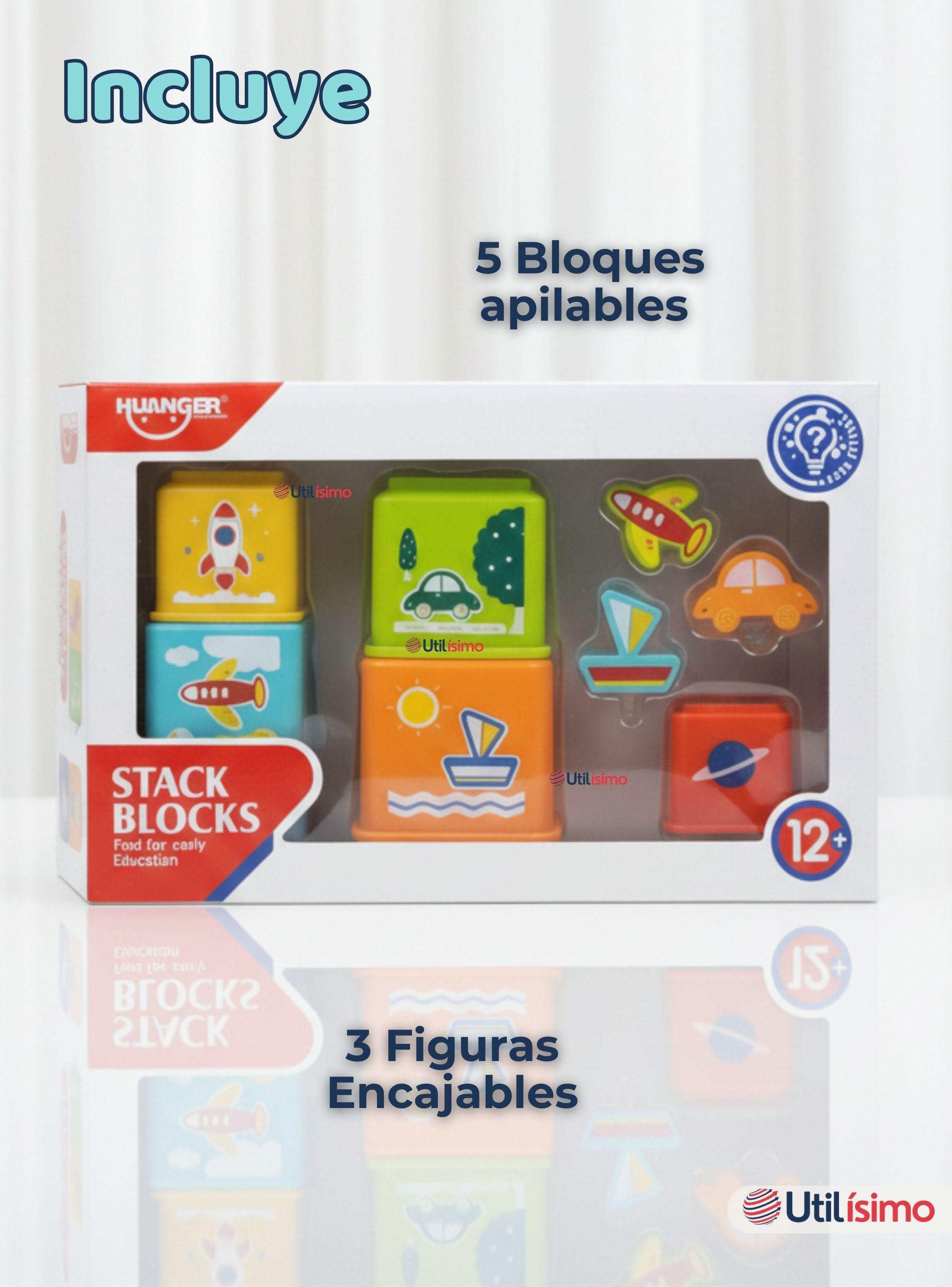 Juego Didáctico Bebé Encaje Apilable Torre Con Figuras para Niña y Niño-7