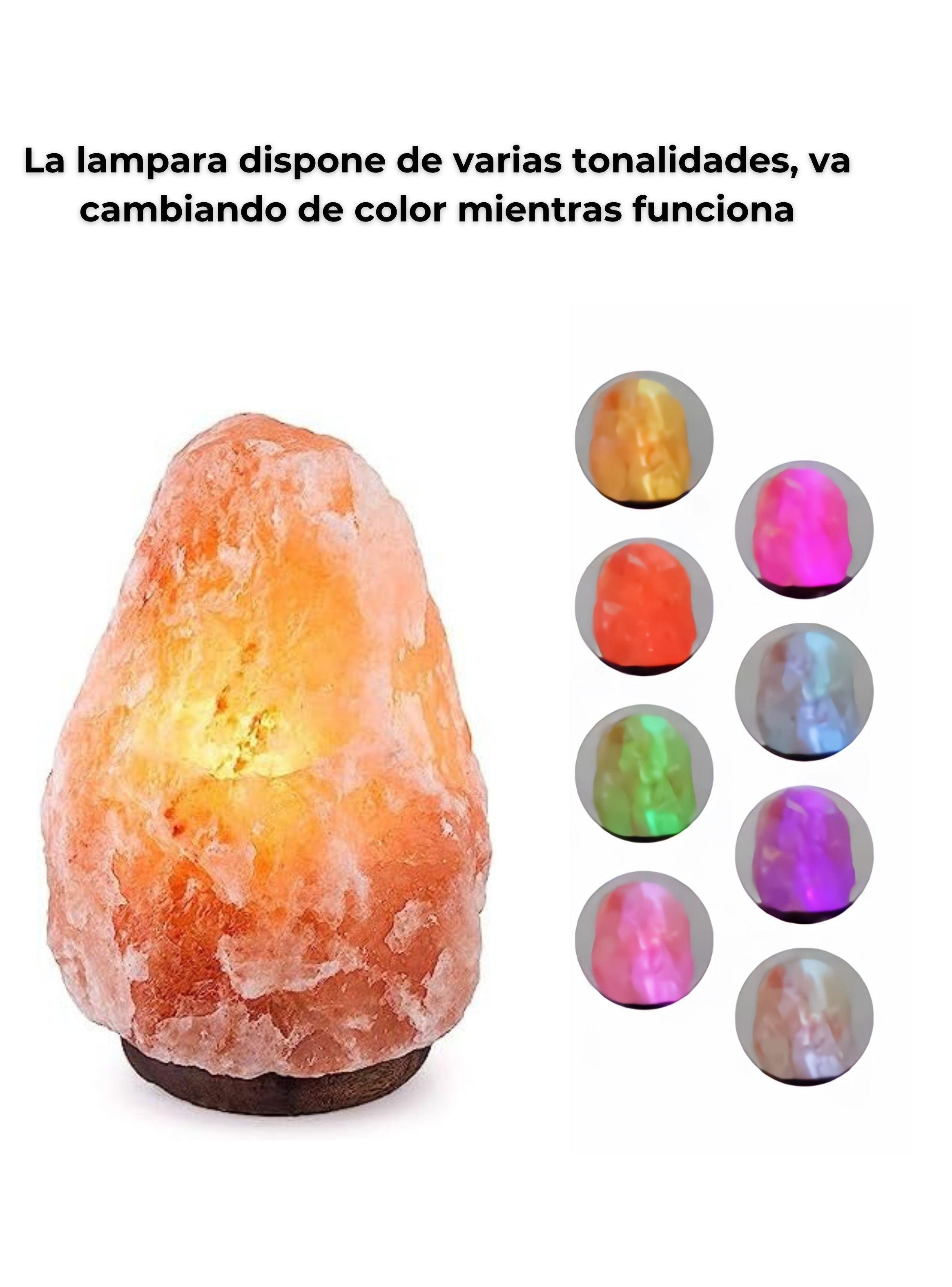 Lámpara De Sal Del Himalaya Piedra Colores Variados USB-3
