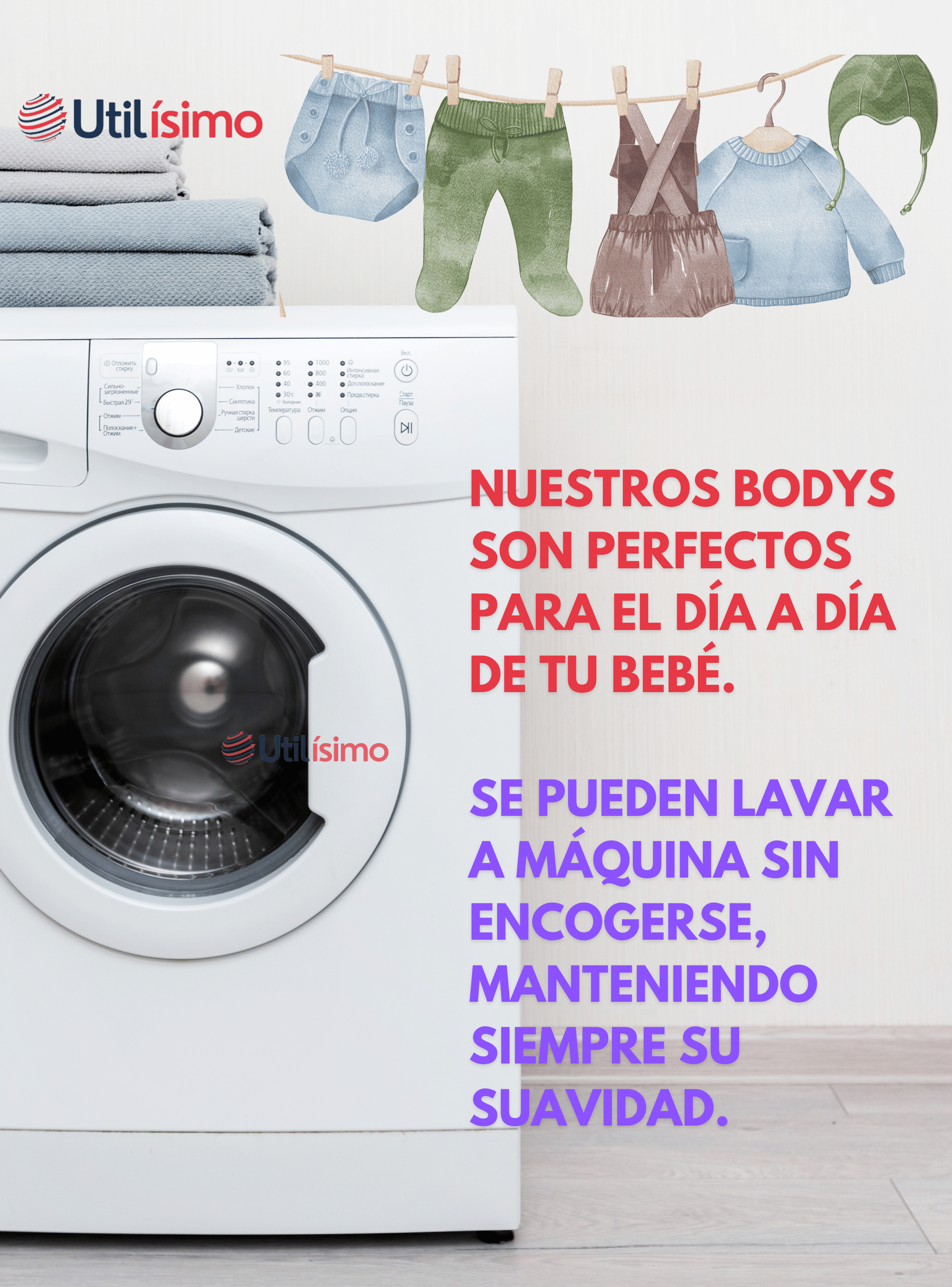 Pack 5 Bodys Bebé Niño Manga Larga Tedmimak 100% Algodón Dogs & Cats-4