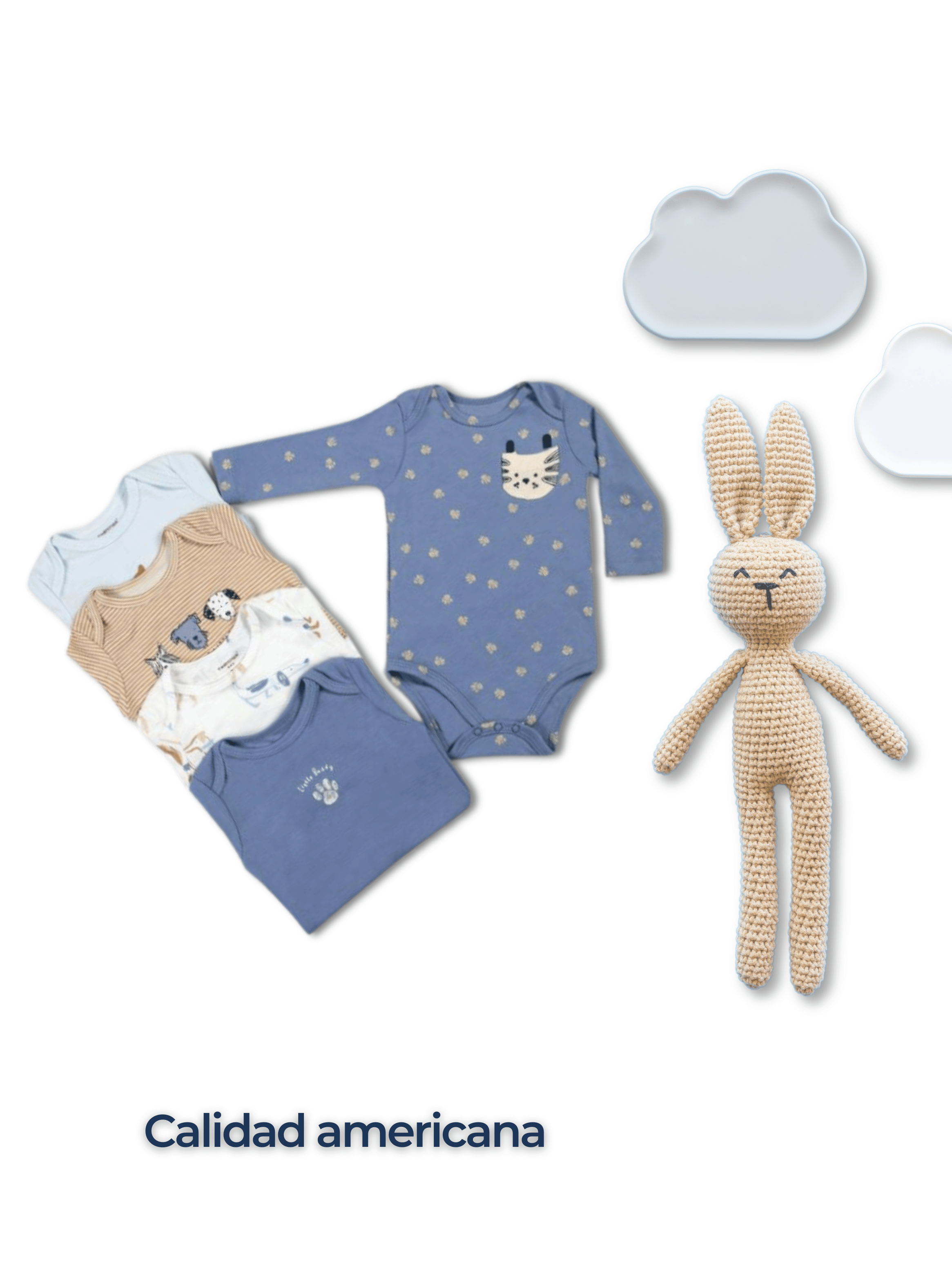 Pack 5 Bodys Bebé Niño Manga Larga Tedmimak 100% Algodón Dogs & Cats-5