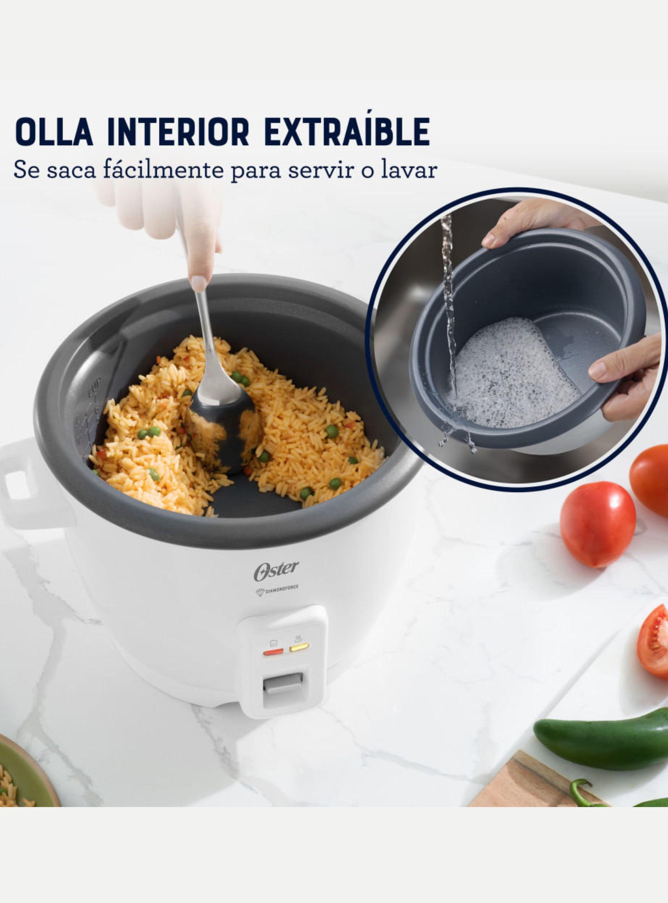 Arrocera Oster Capacidad de 7 Tazas, con DiamondForce, CKSTRCB7DFWHT-3