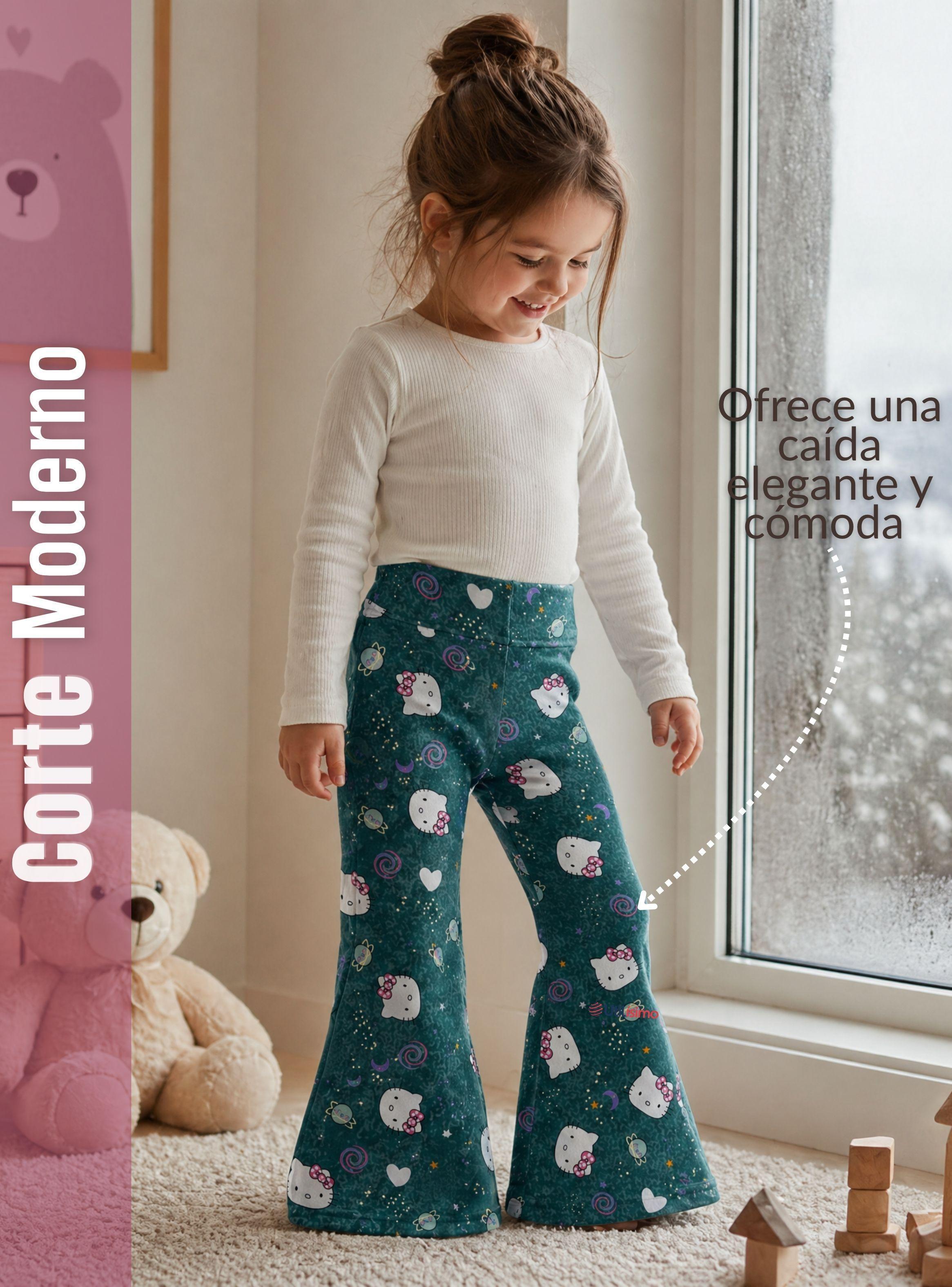 Pack 3 Buzos Pantalones Palazzos Polar Con Chiporro Niña Surtidos Hello Kitty Kuromy-7