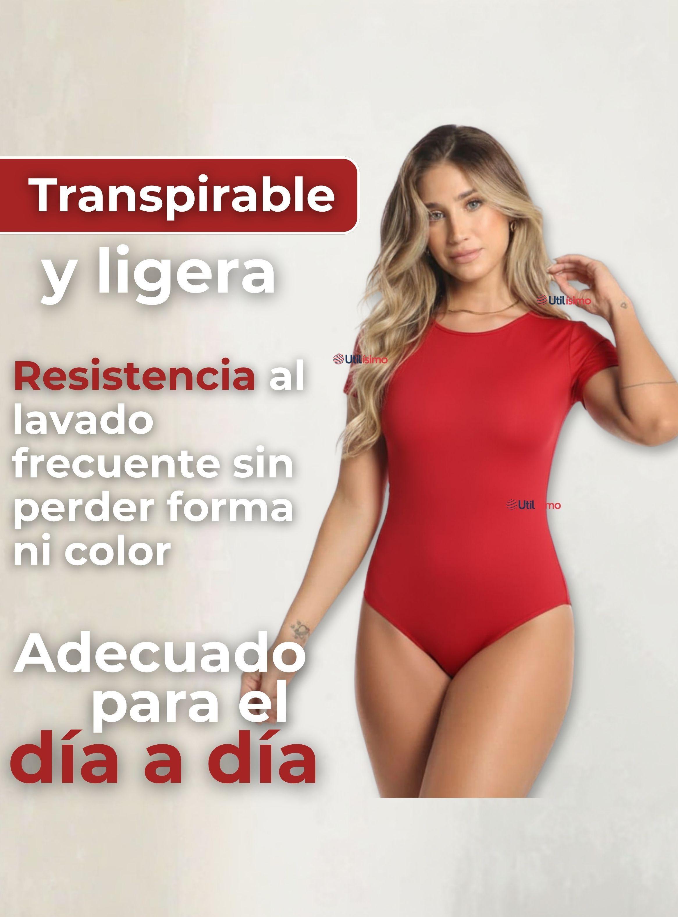 Body Ajustable Moldeador 100% Bambú Cuello Redondo Mangas Cortas Mujer Colores Surtidos-4