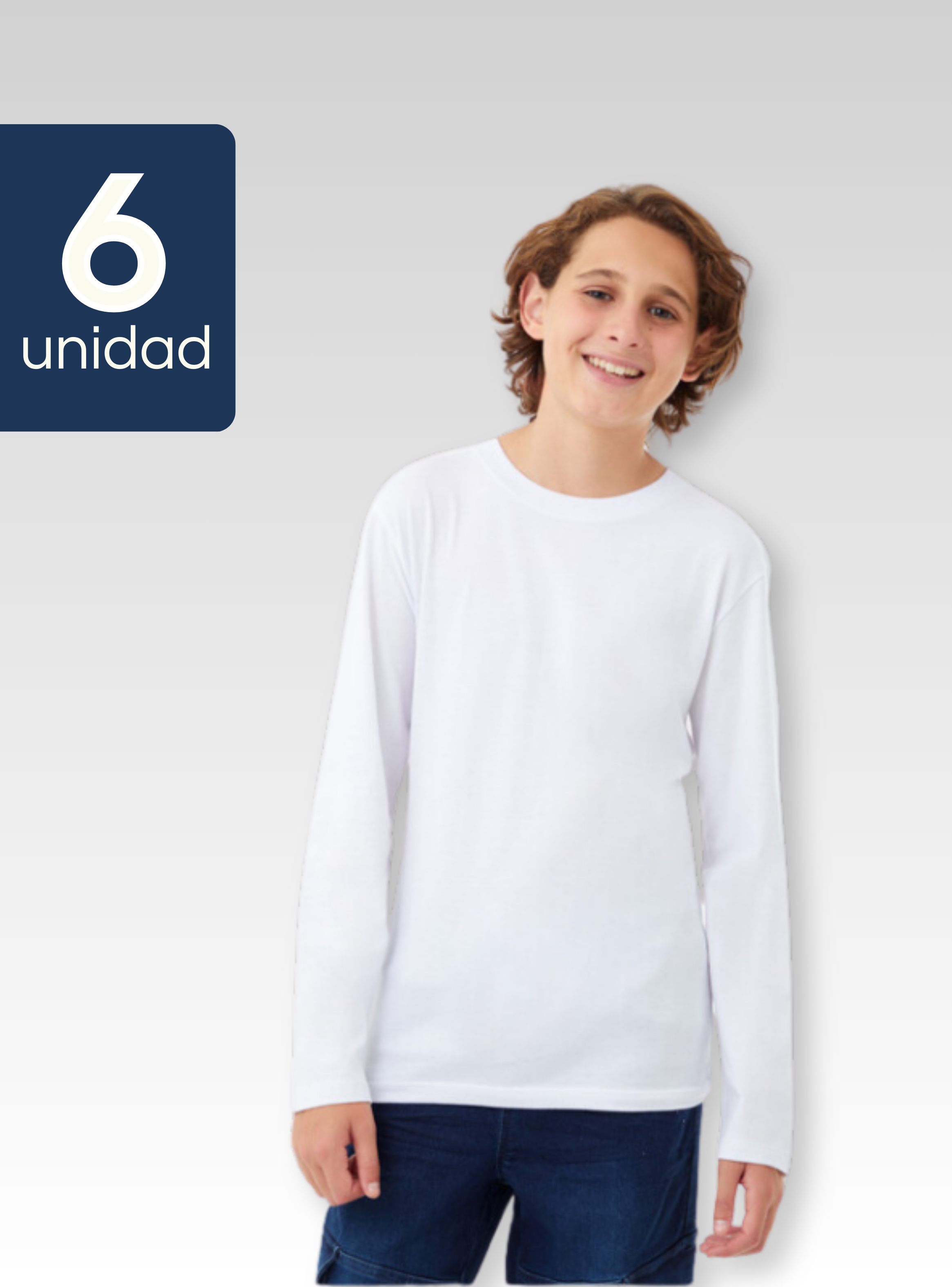 Pack 6 Camisetas Polar Primera Capa Poleras Invierno Niño-0