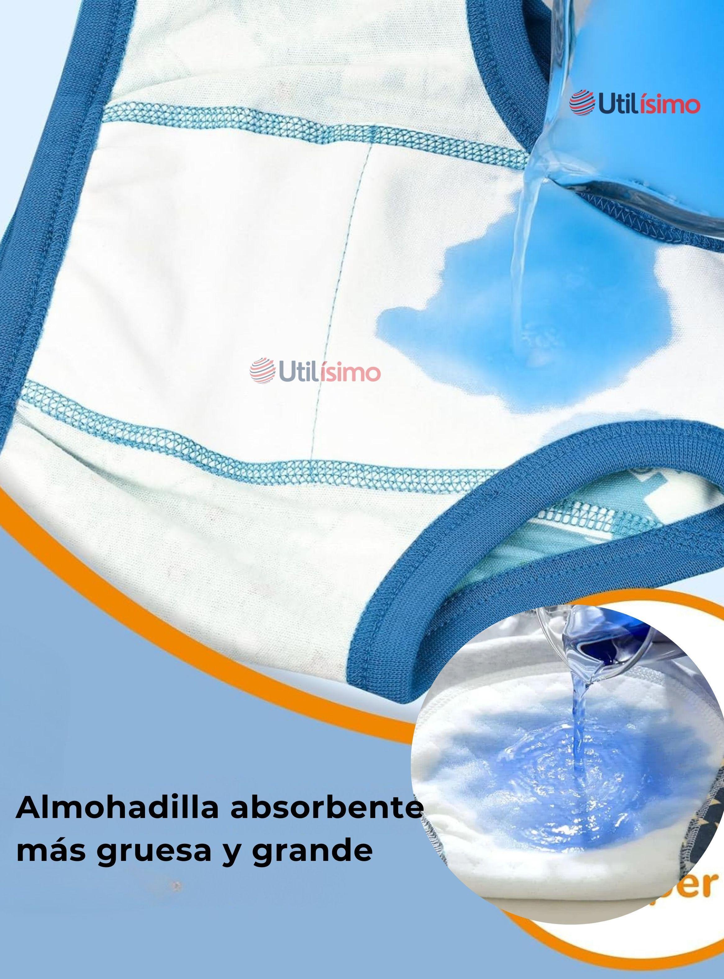Pack 3 Calzón Calzoncillo Entrenamiento Algodón Absorbente Transpirable Cintura Elástica-3