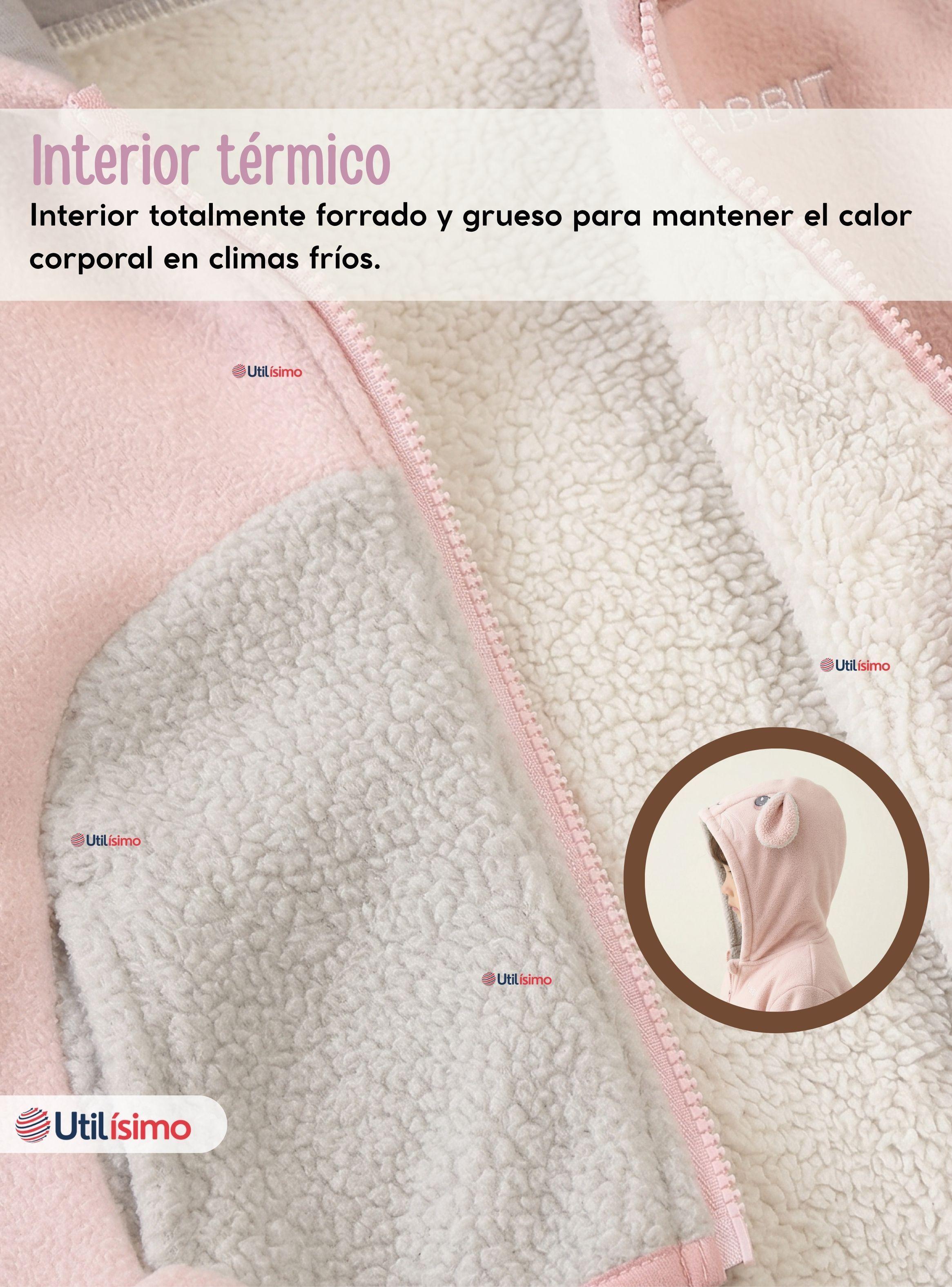 Polerón Polar Con Capucha Invierno de Bebé Niña Sweet Rabbit-5